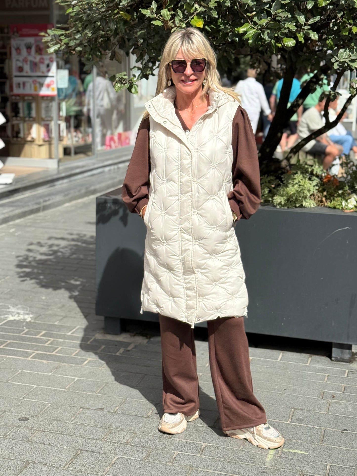 Bodywarmer Beyza beige