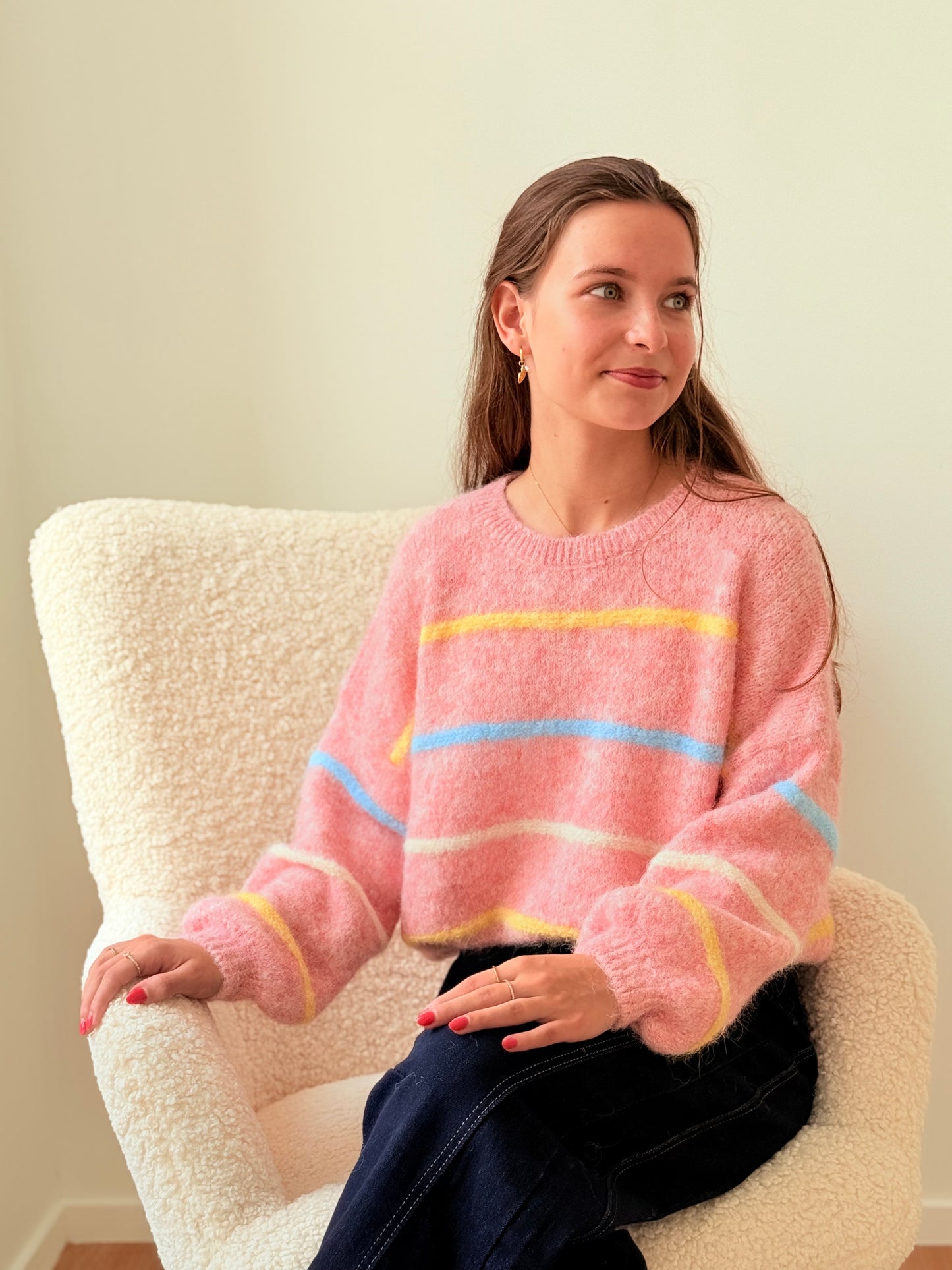 Pull Brigitte roze
