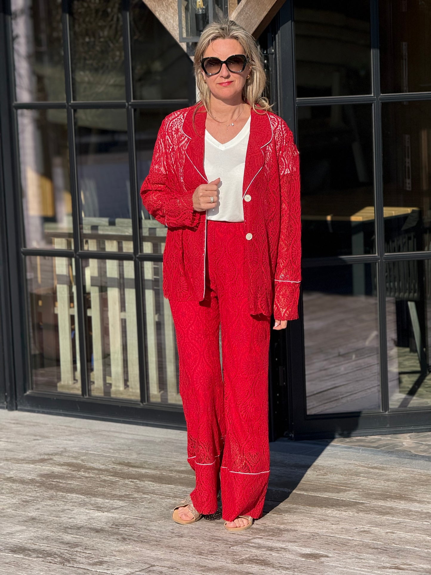Blouse Anke rood