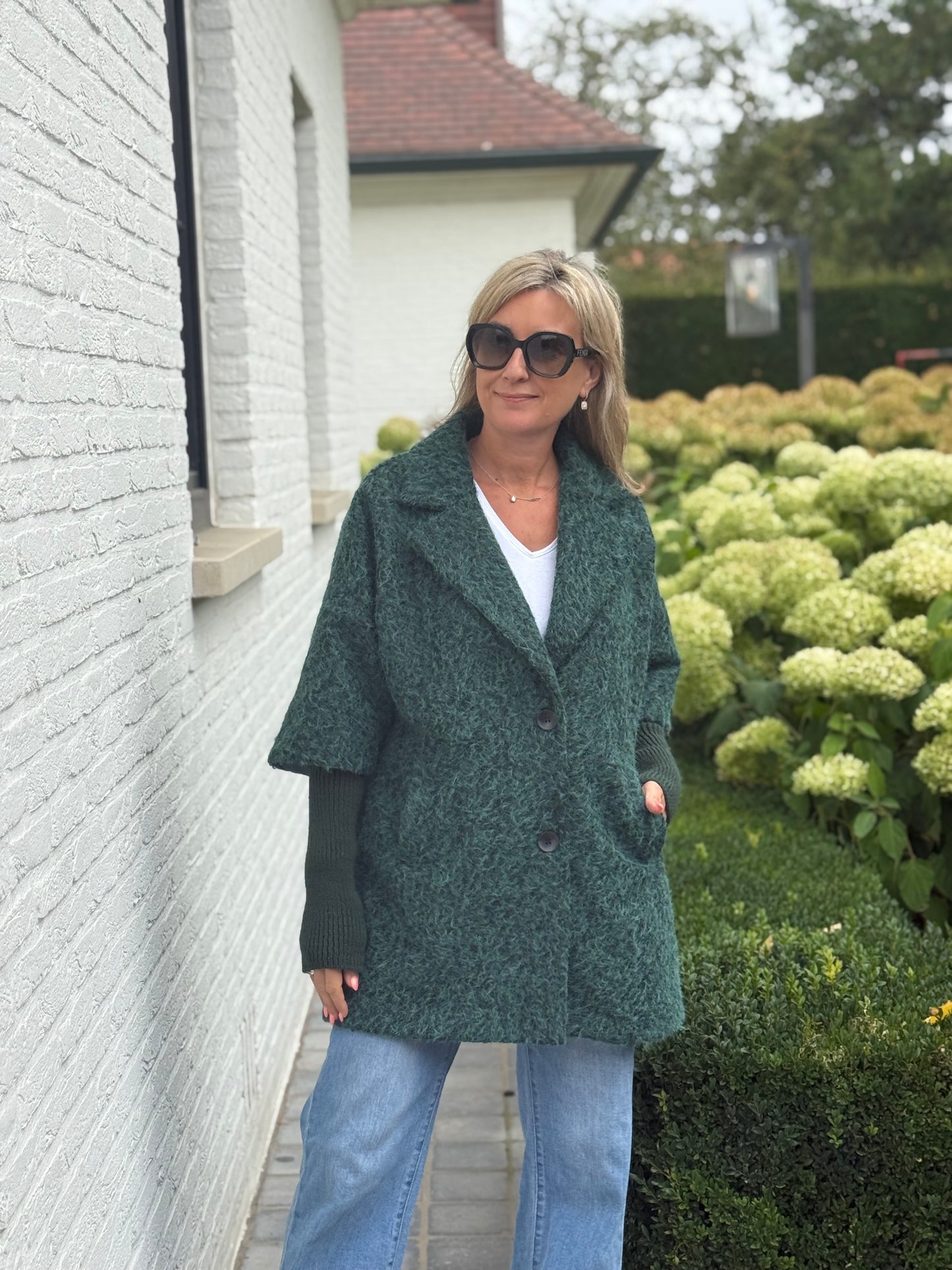 Korte jas Brenda Gucci groen
