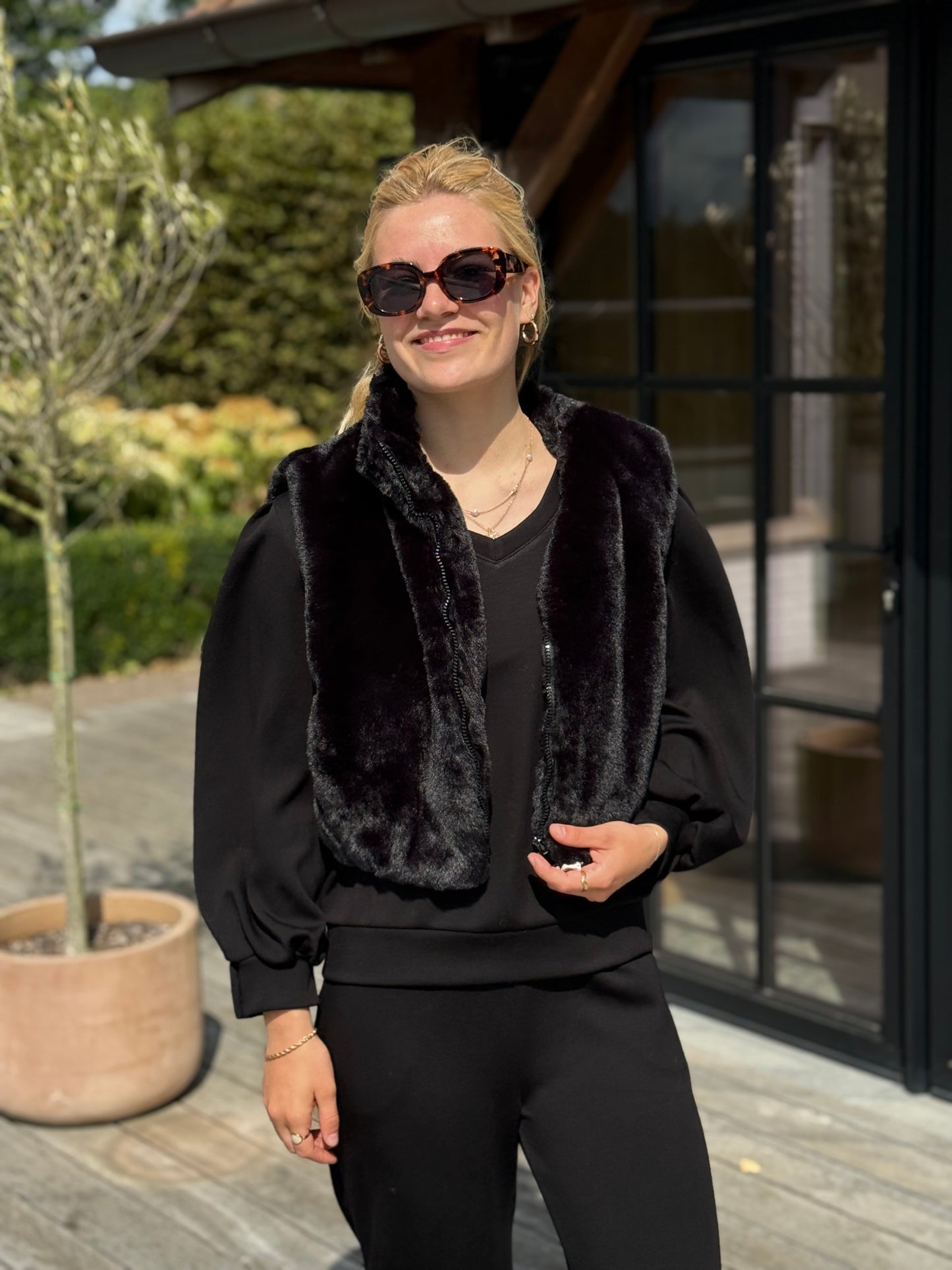 Bodywarmer Blanka zwart