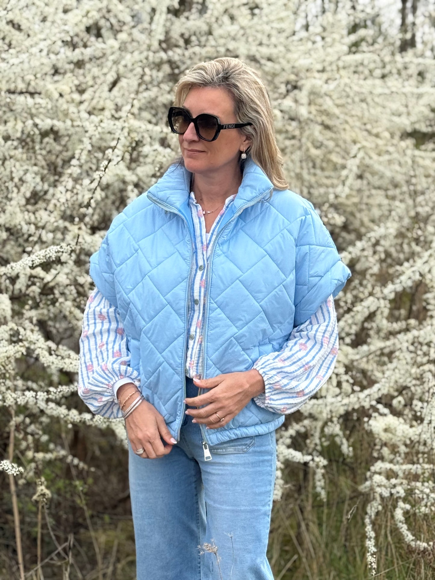 Bodywarmer Alfa sky blue