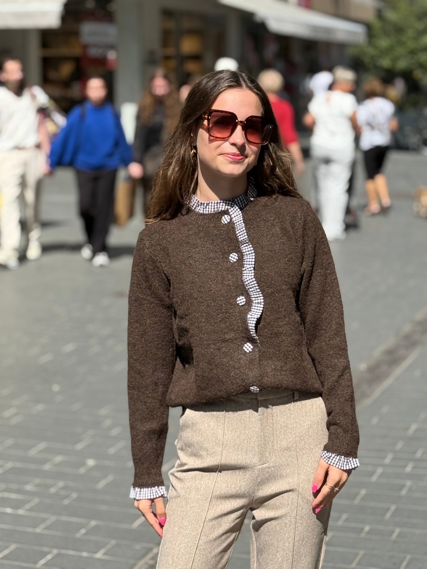 Pull Beatrice chocolat