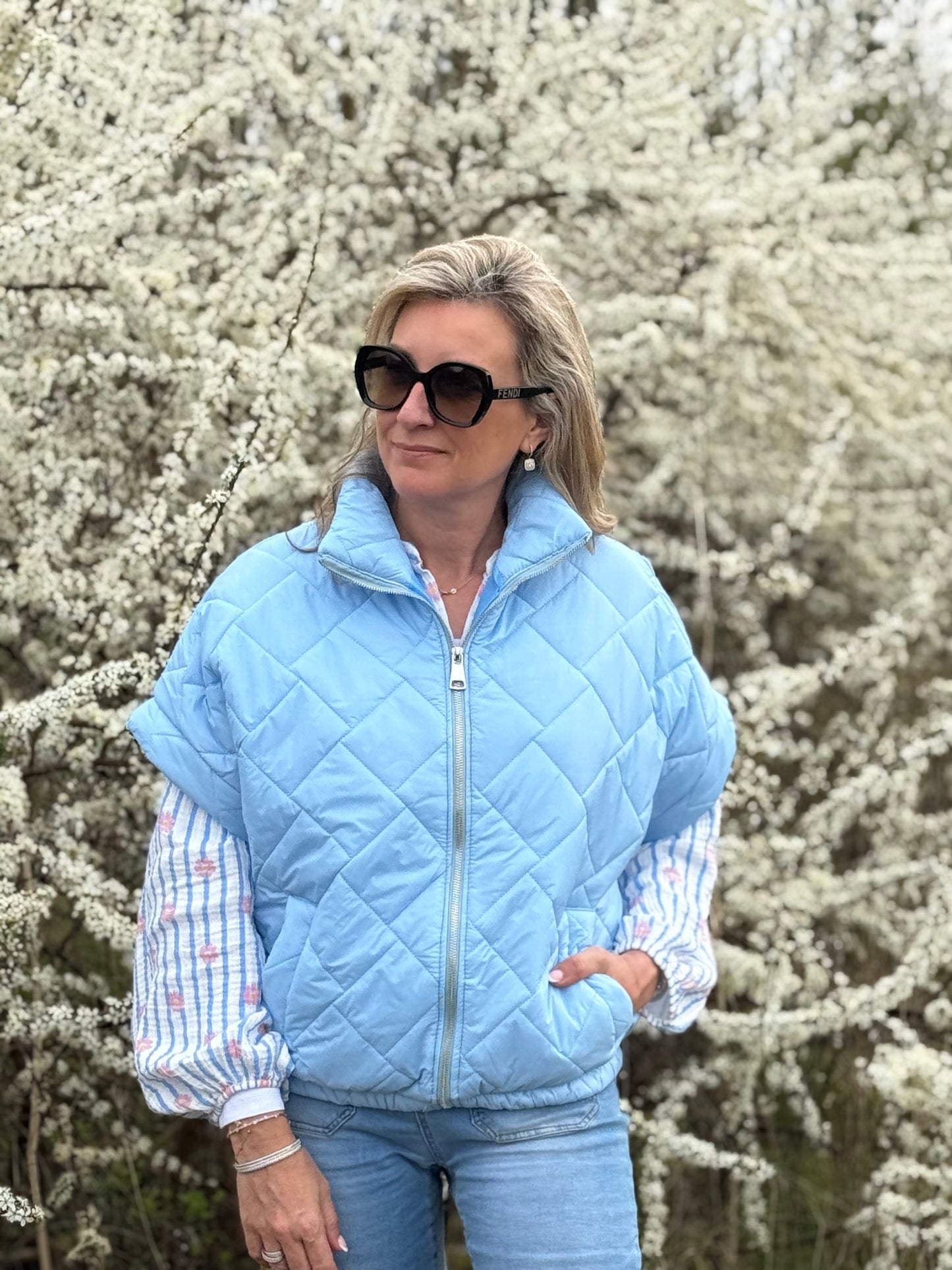 Bodywarmer Alfa sky blue