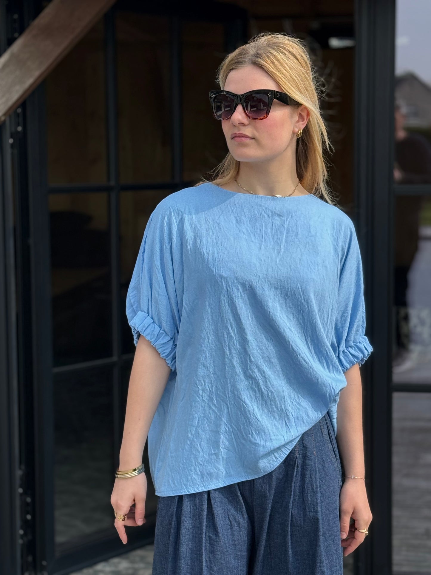 Blouse Antella blauw