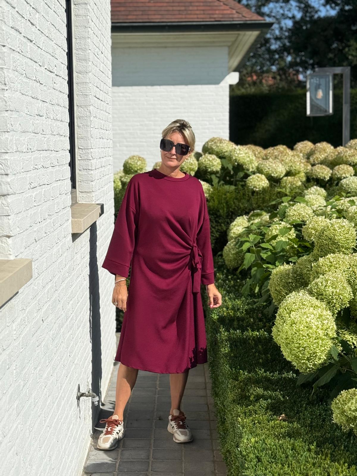 Kleed Bena burgundy