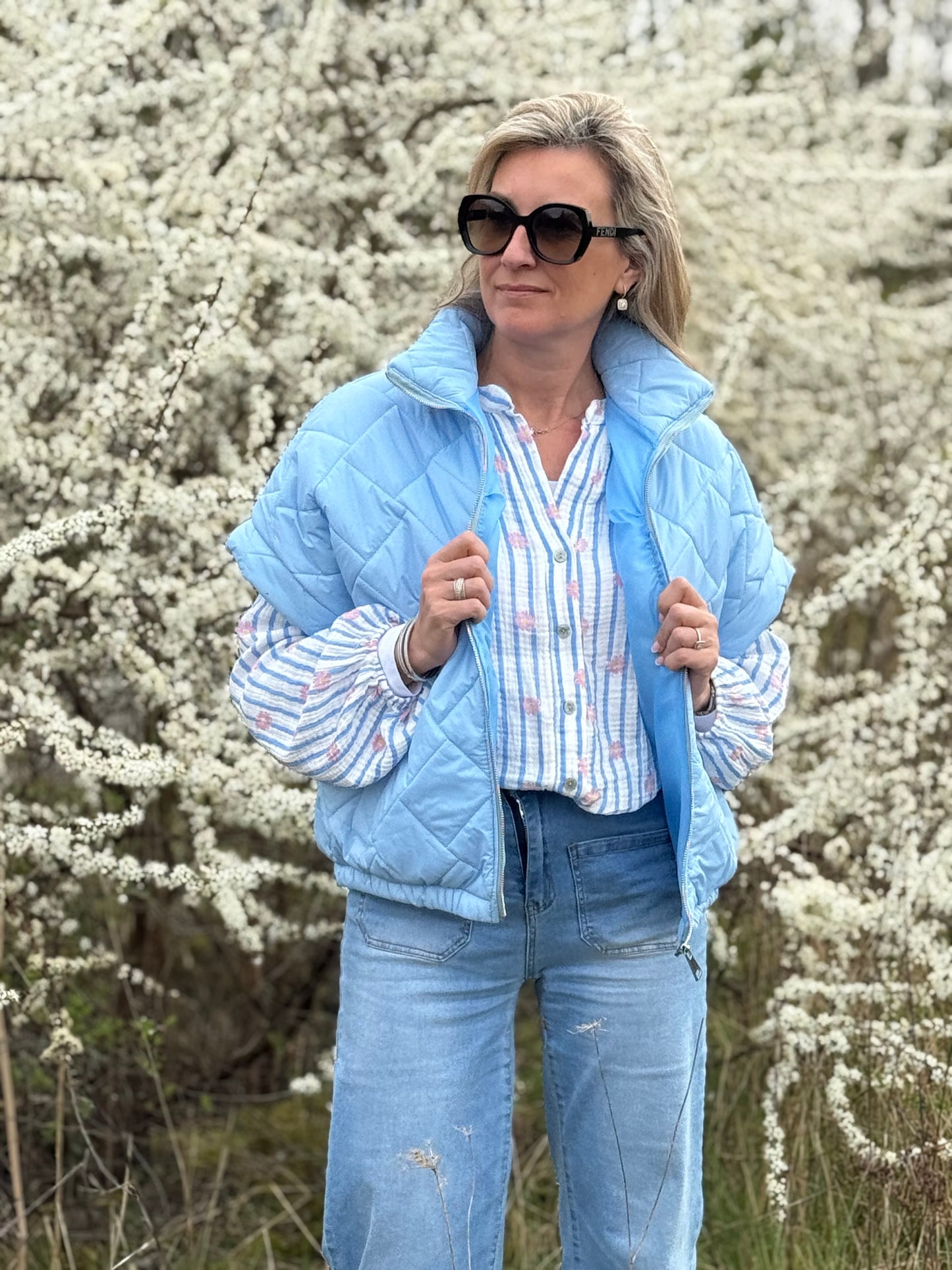 Bodywarmer Alfa sky blue