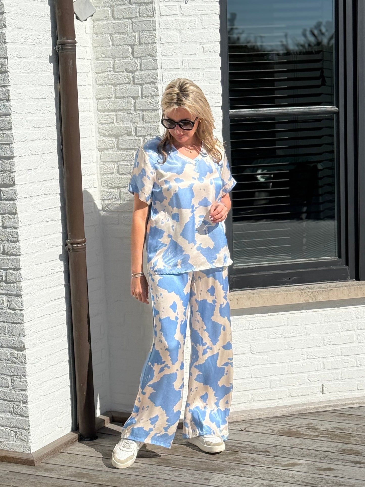 Broek Ajouri blauw