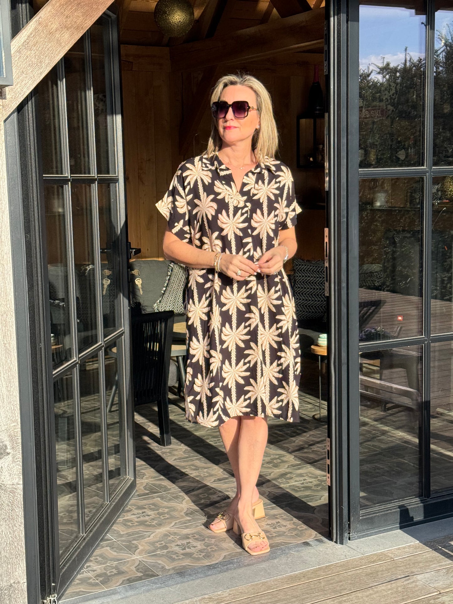 Kleed Cally Palm Black