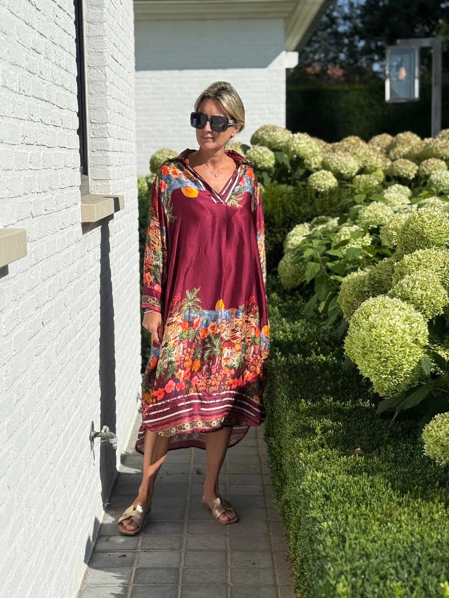 Dress Bibi Burgundy