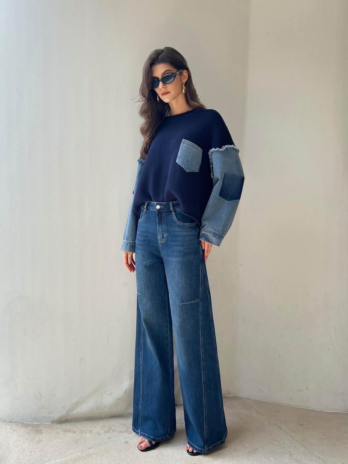 Pull Beluna blauw