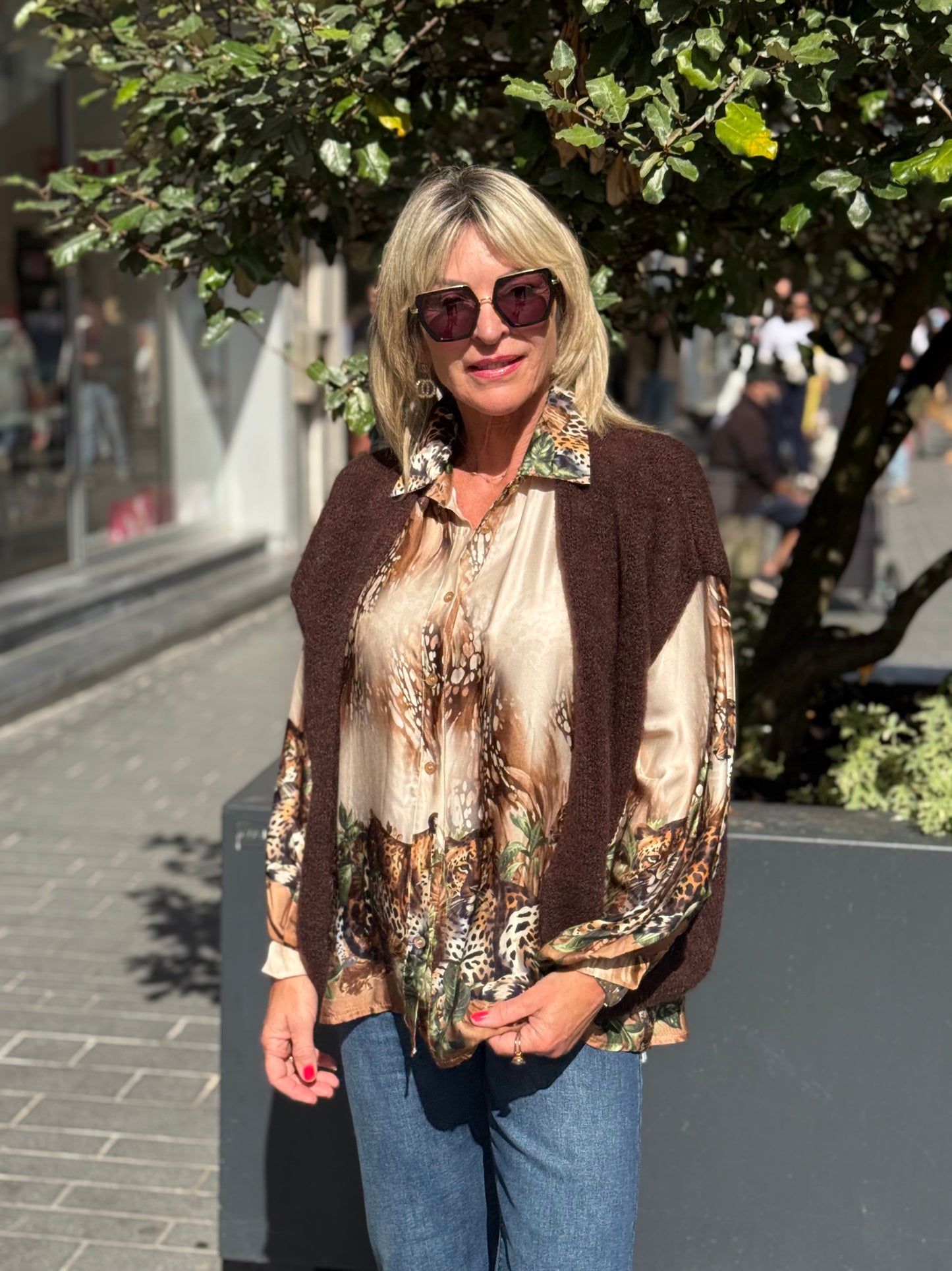 Gilet Babs chocolade