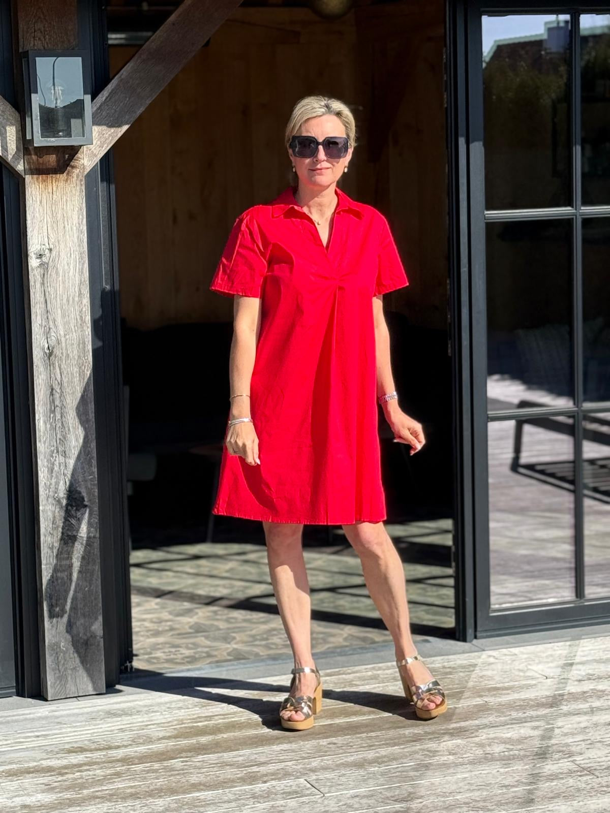 Kleed Agnes rood
