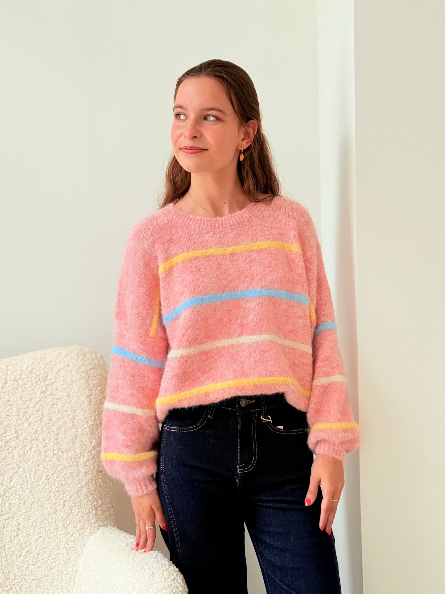 Pull Brigitte roze