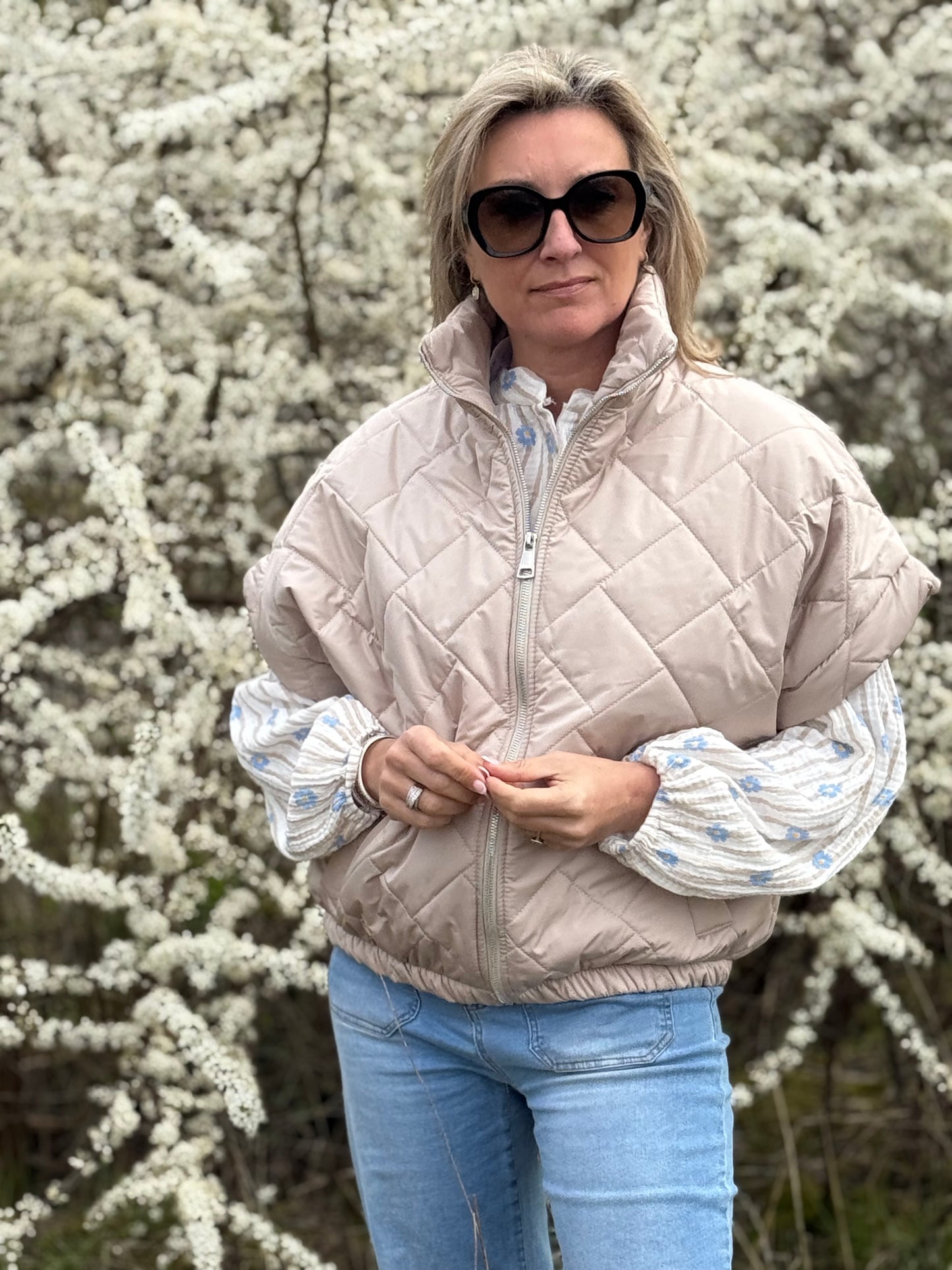 Bodywarmer Alfa beige