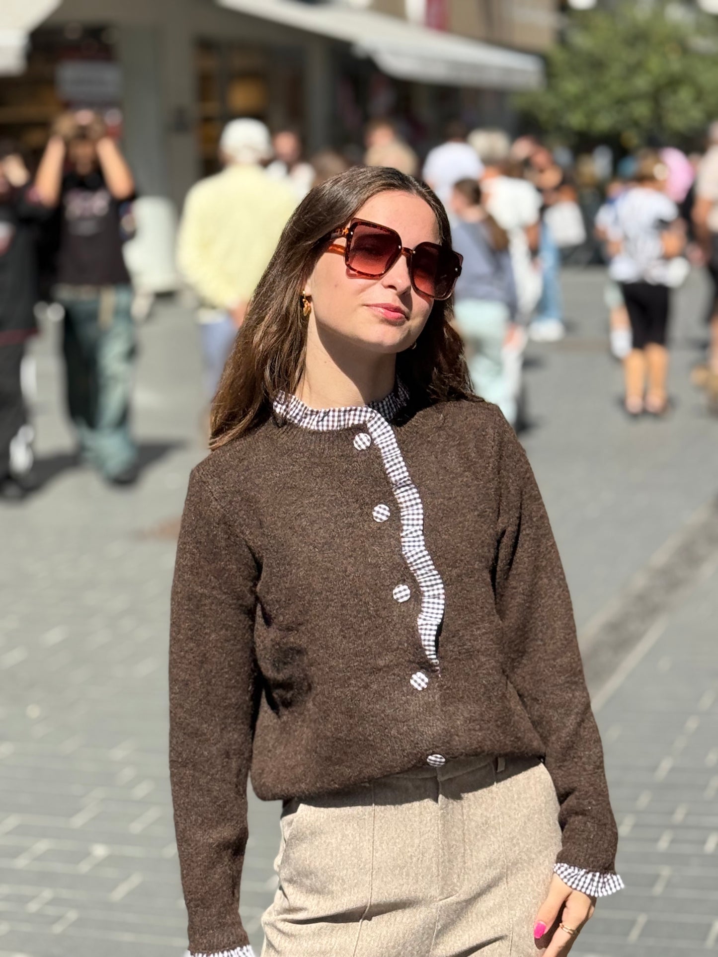 Pull Beatrice chocolat