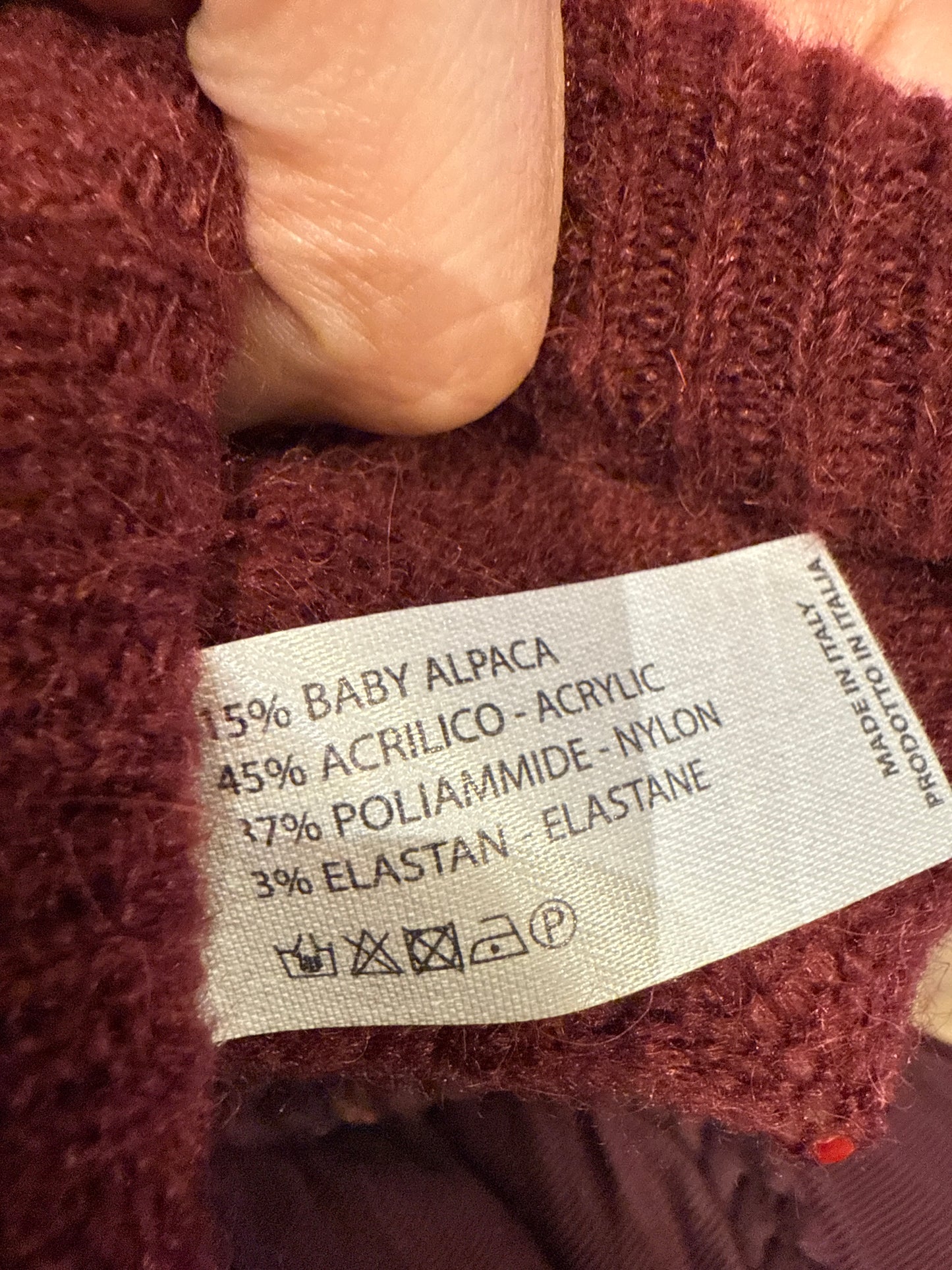 trui burgundy alpaca