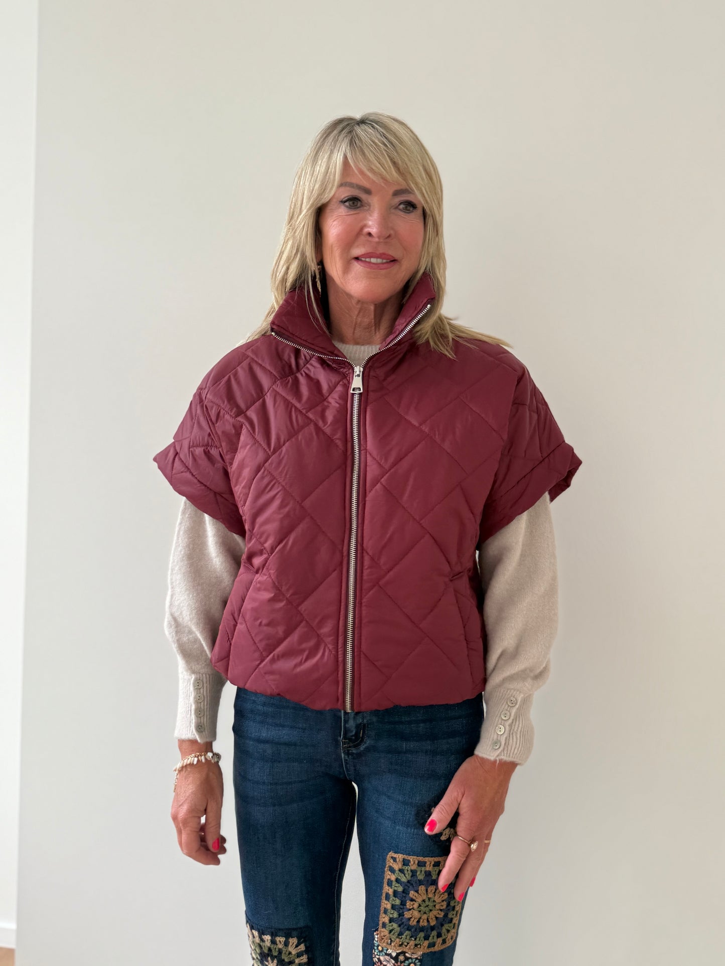 Bodywarmer Betty Bordeaux