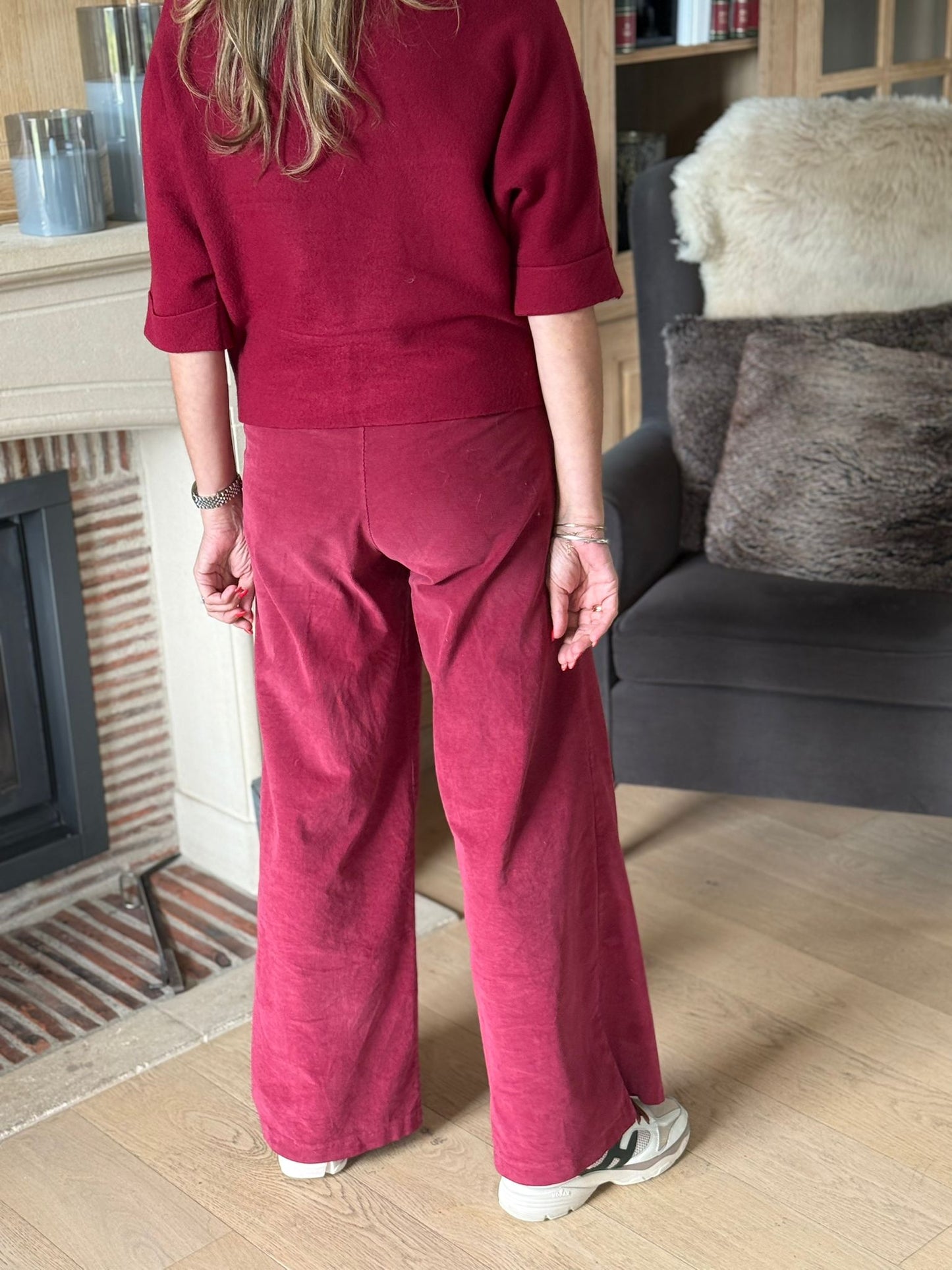 Broek Secret wijd Bordeaux