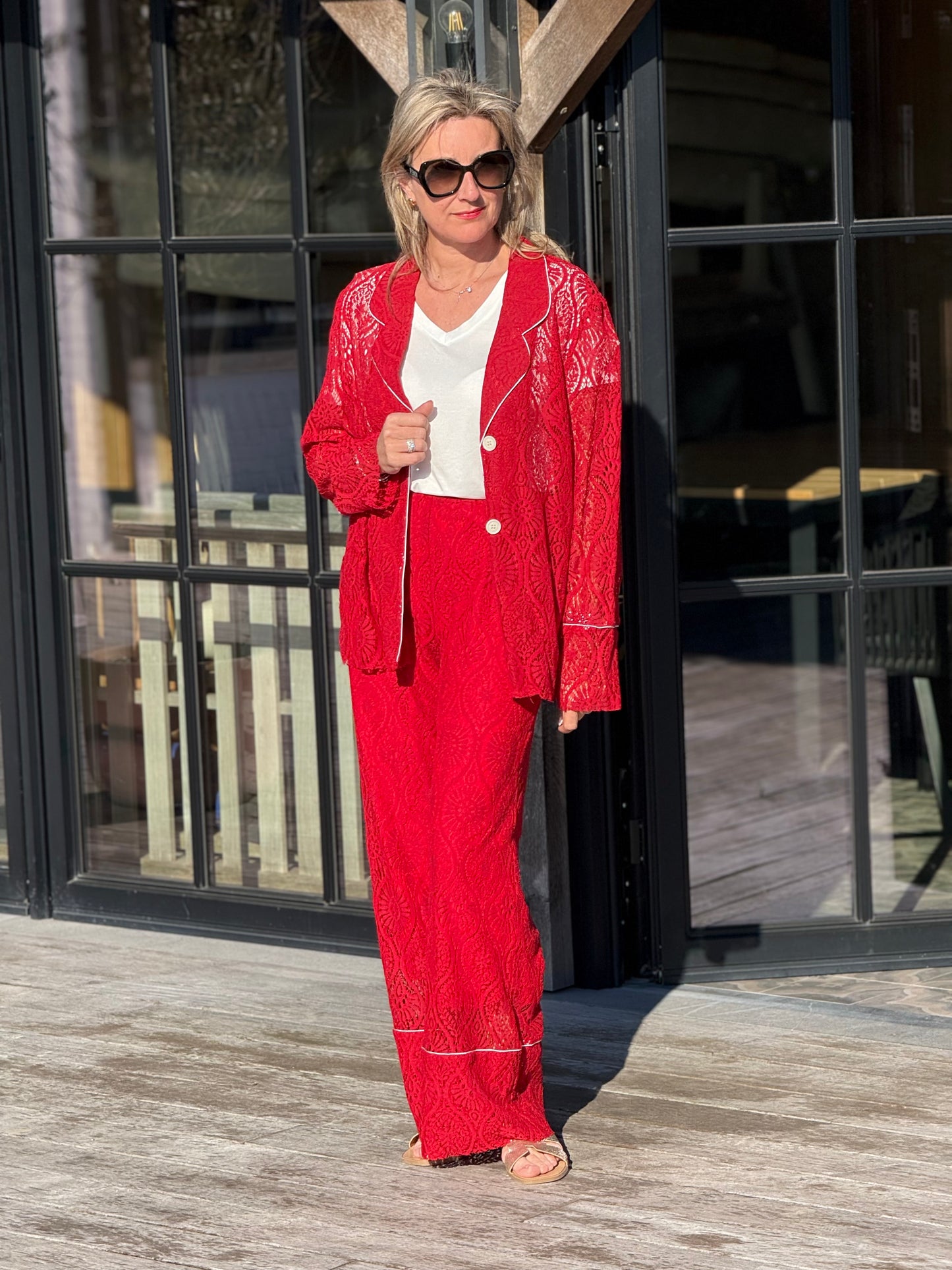 Blouse Anke rood