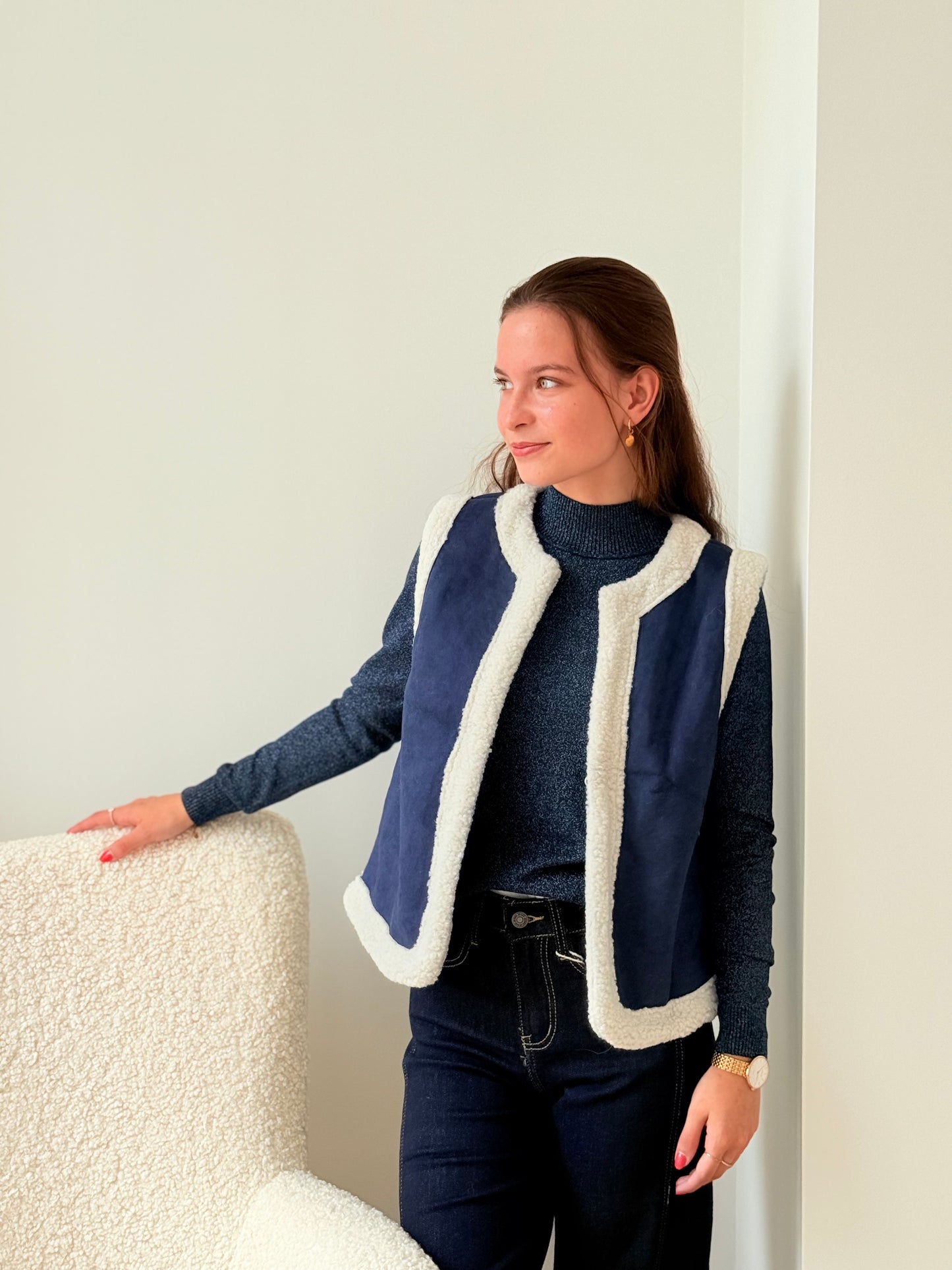 Gilet Bliss blauw