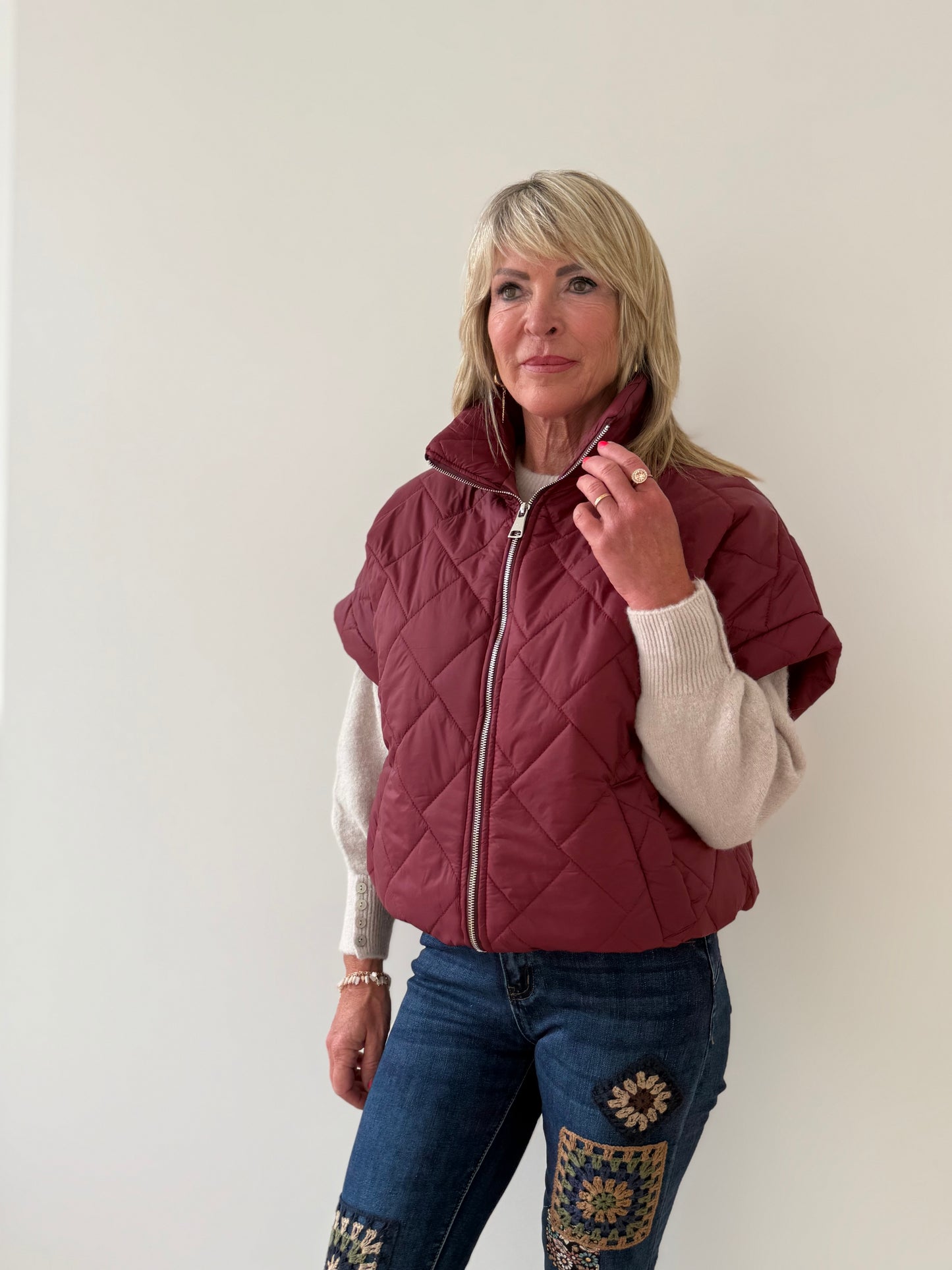 Bodywarmer Betty Bordeaux