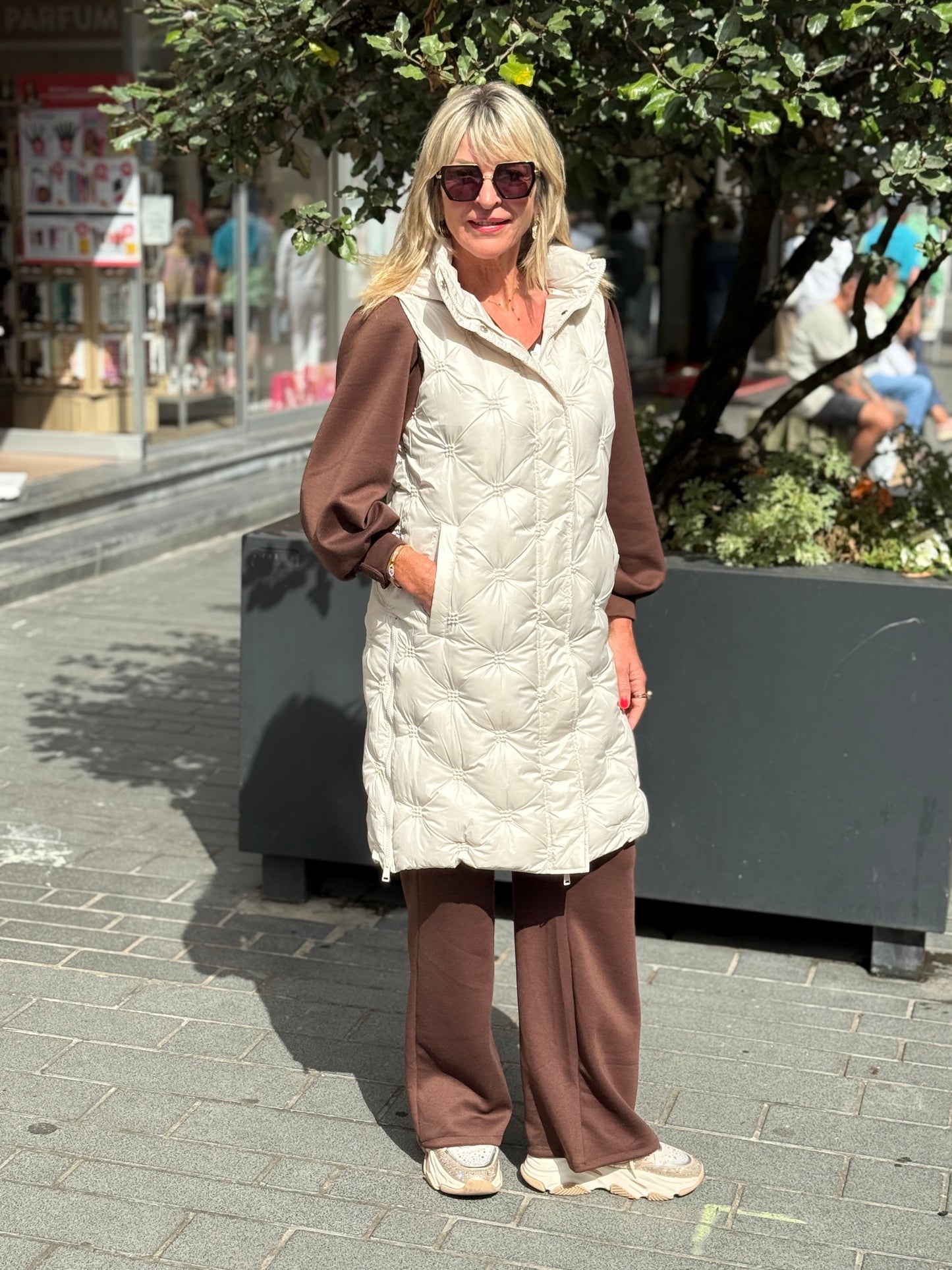 Bodywarmer Beyza beige