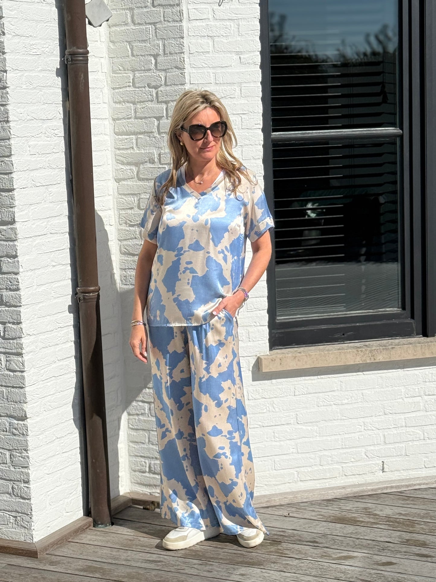 Broek Ajouri blauw