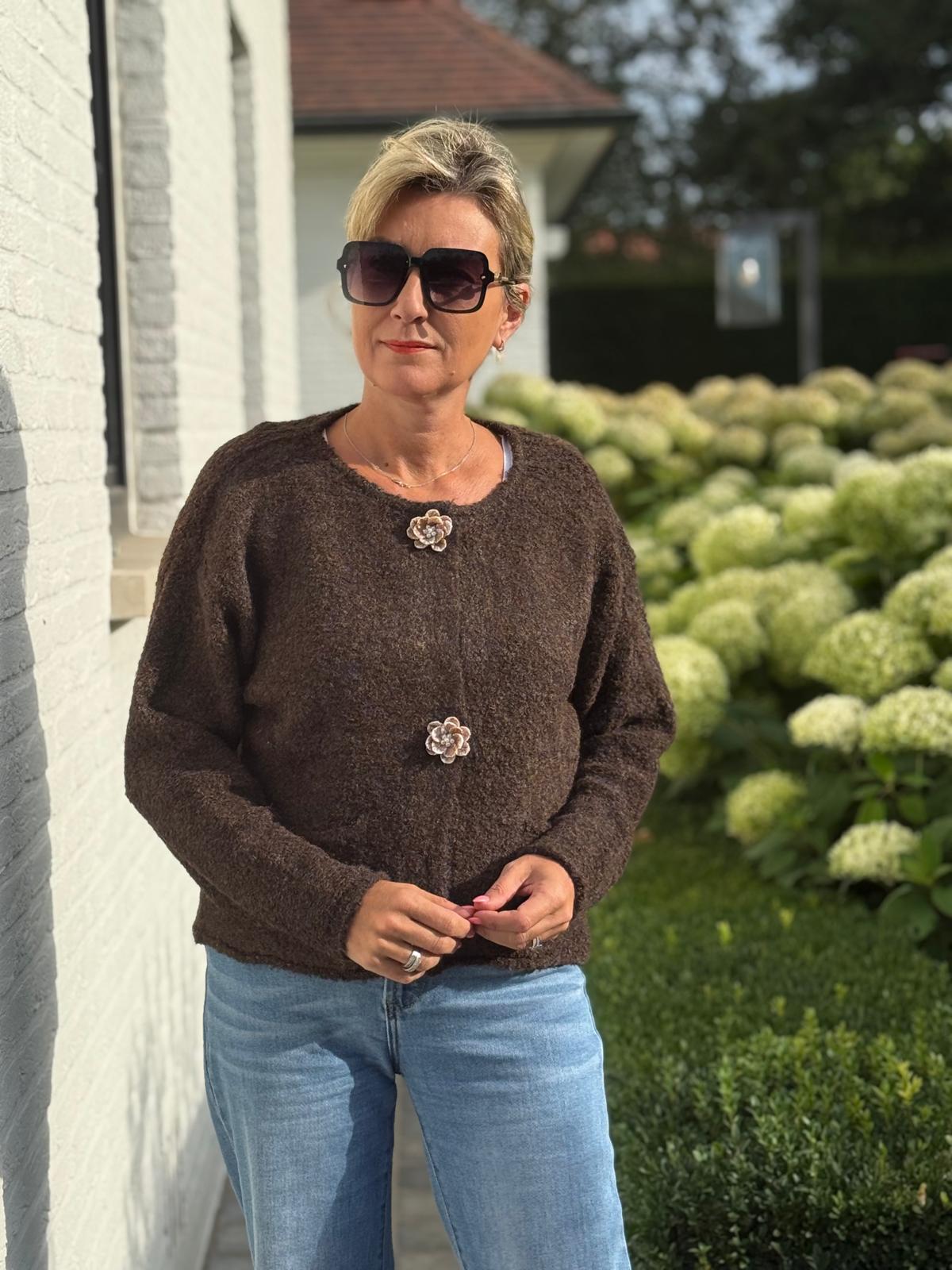 Gilet Bernice bruin