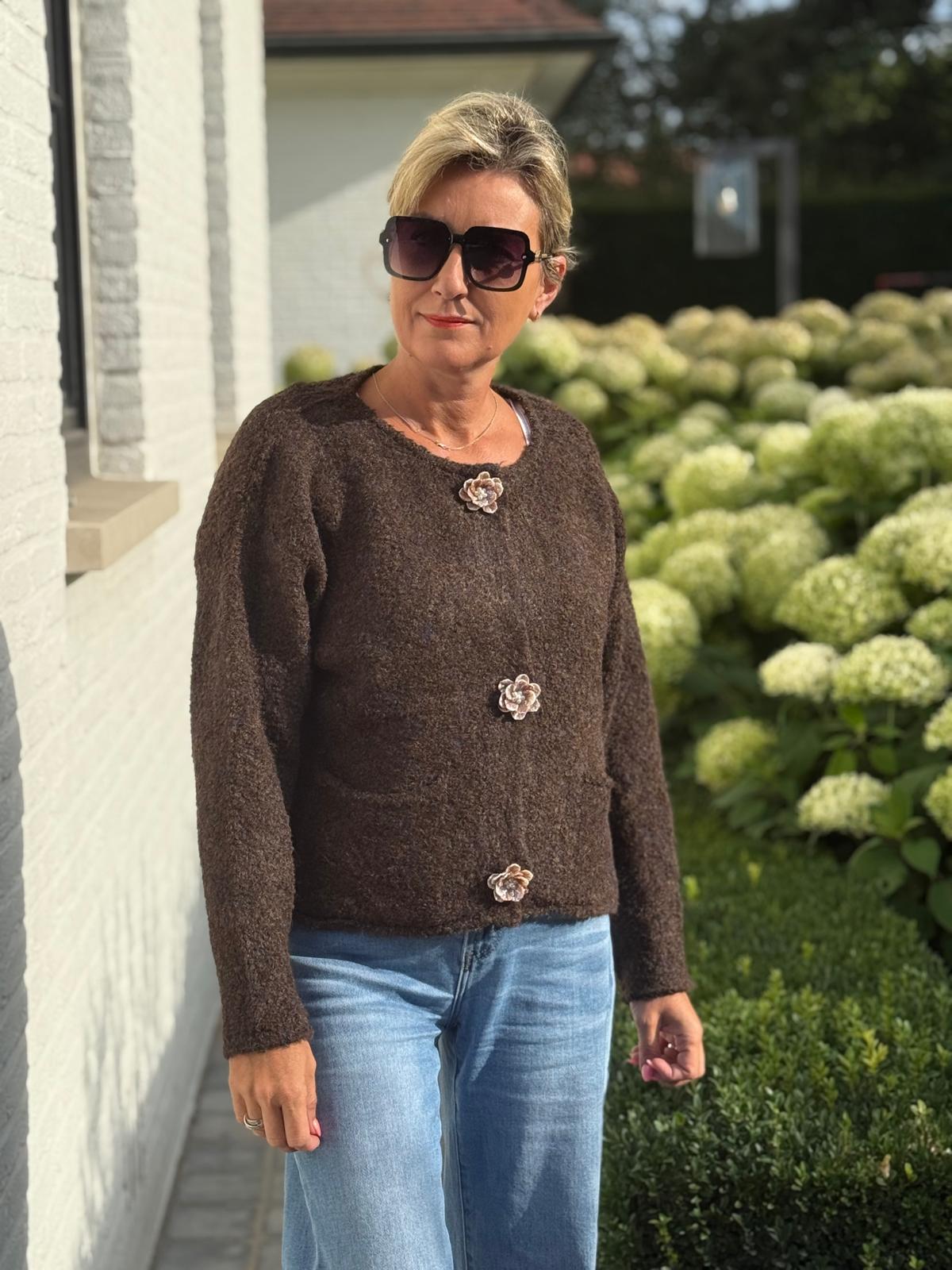 Gilet Bernice bruin