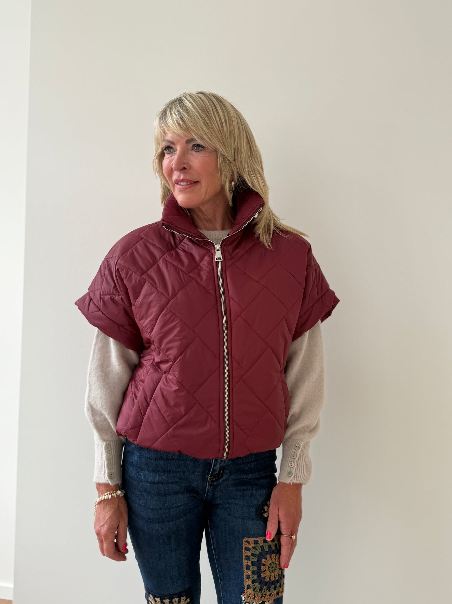 Bodywarmer Betty Bordeaux