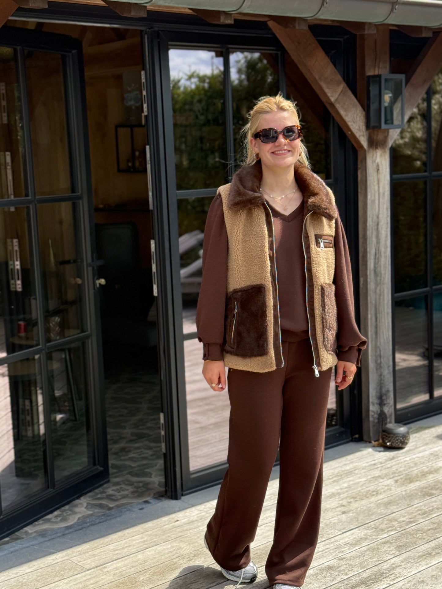 Gilet Beatriz camel