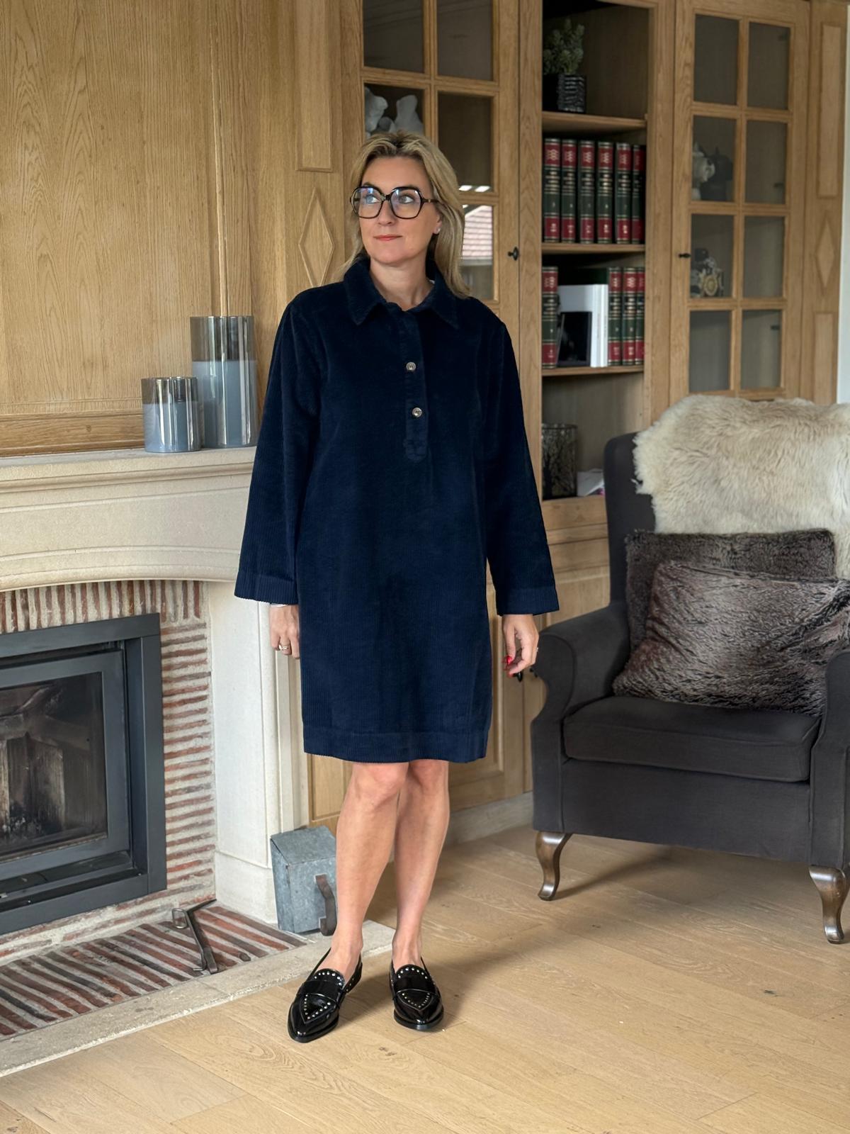 Kleed Bertine blauw