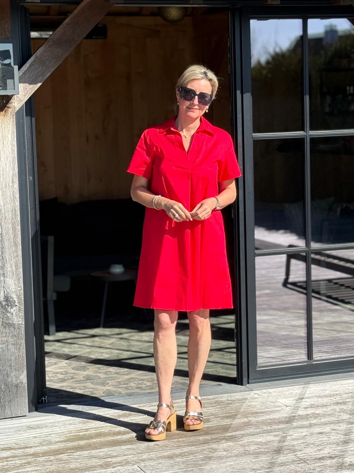 Kleed Agnes rood