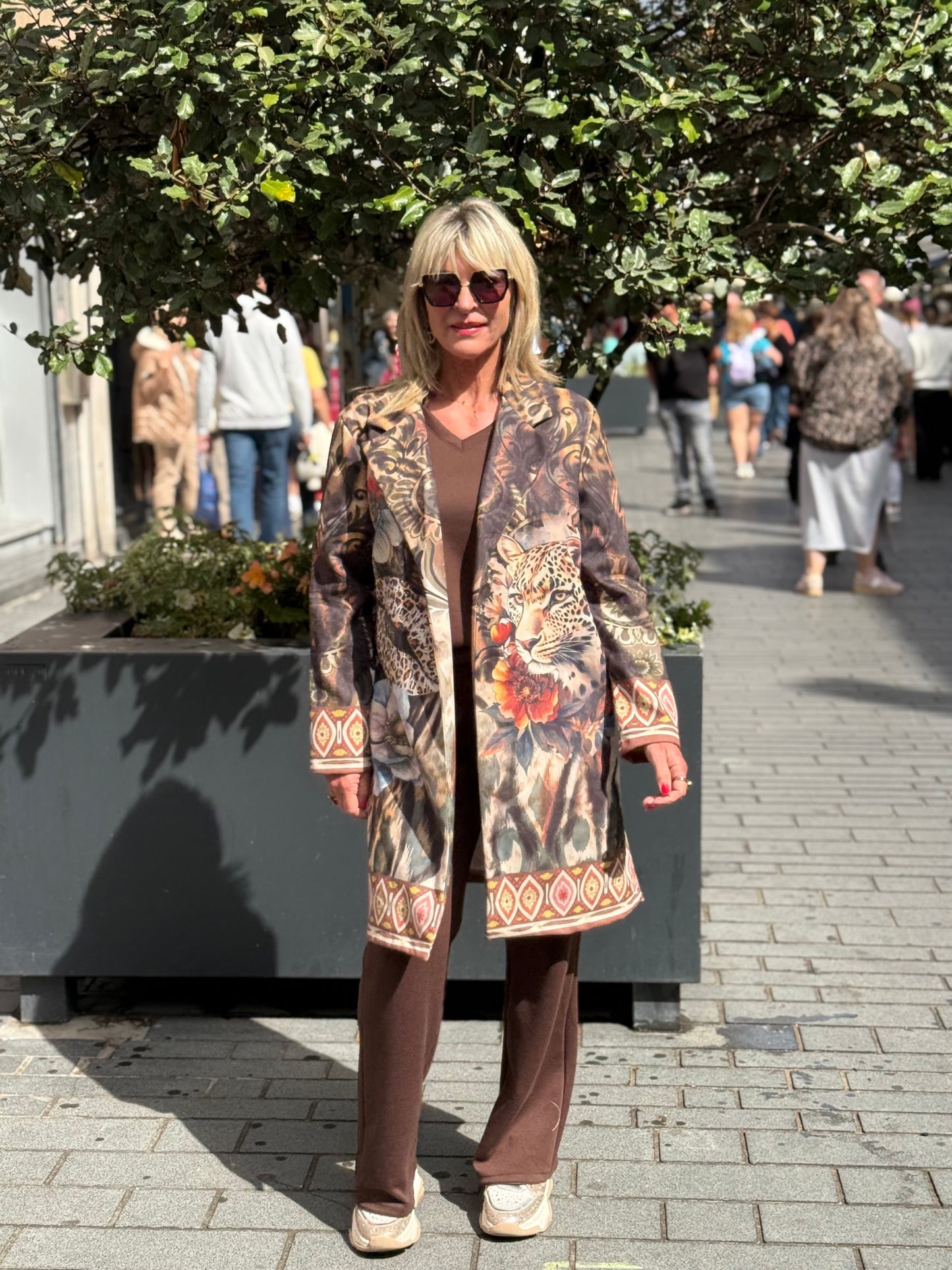 Lange jas Bridget Safari