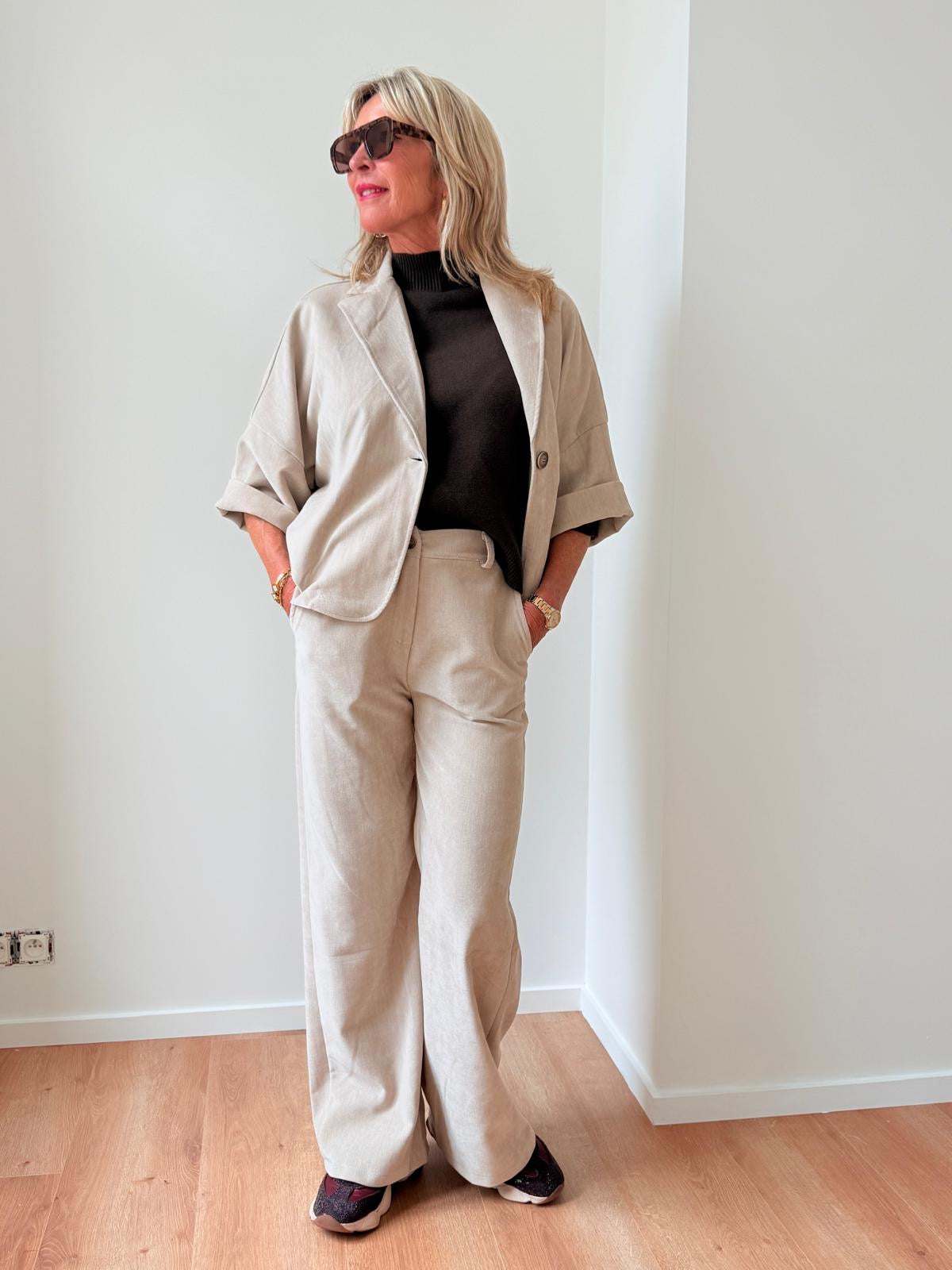 Broek Crabi beige