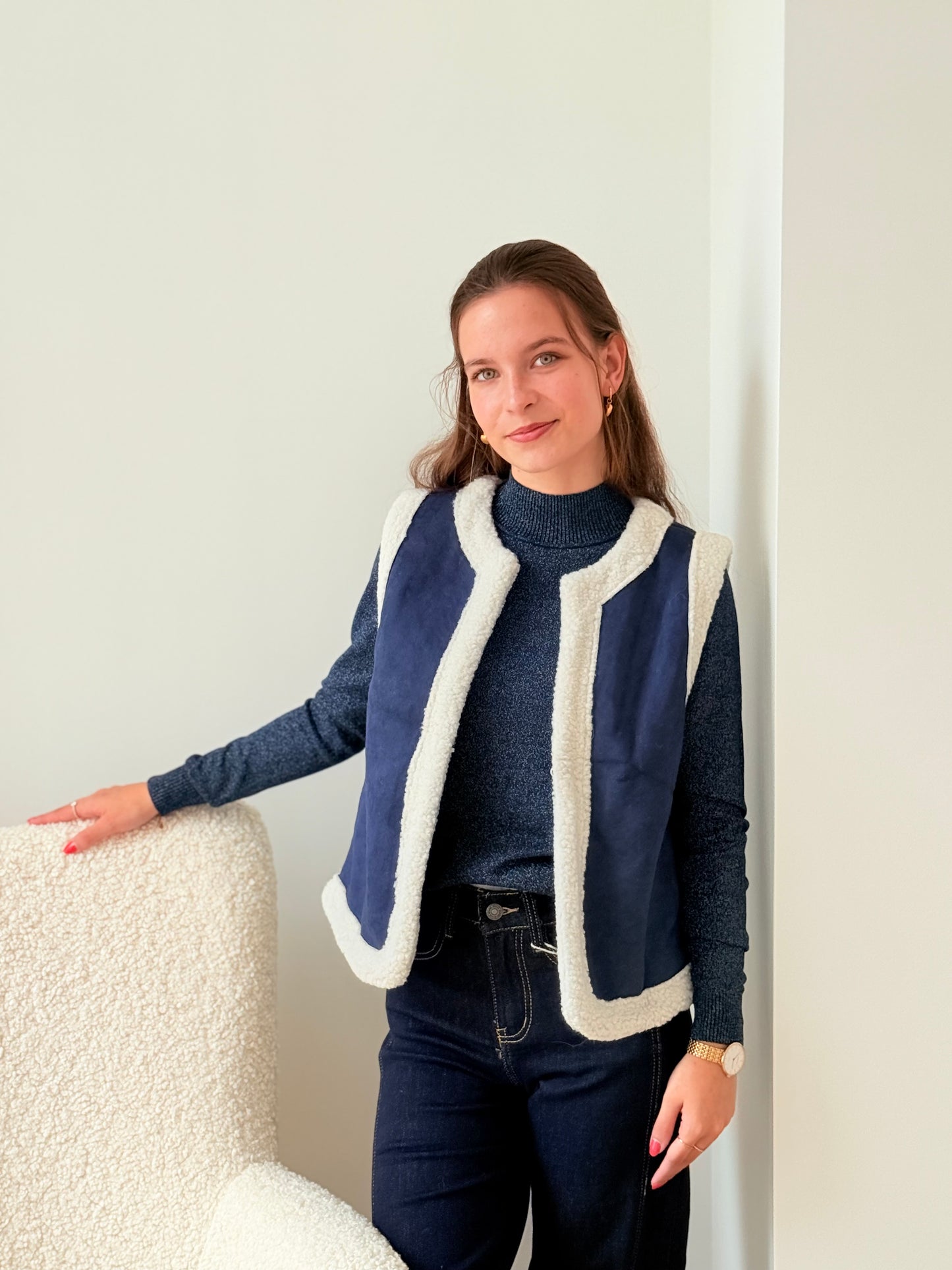 Gilet Bliss blauw