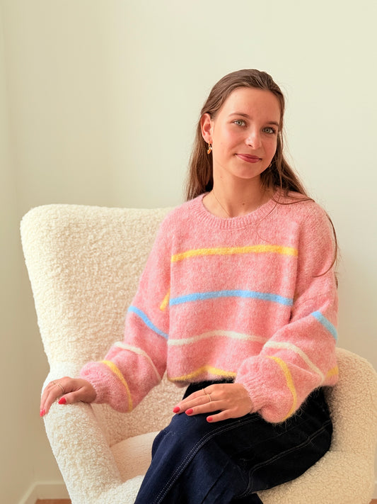 Pull Brigitte roze