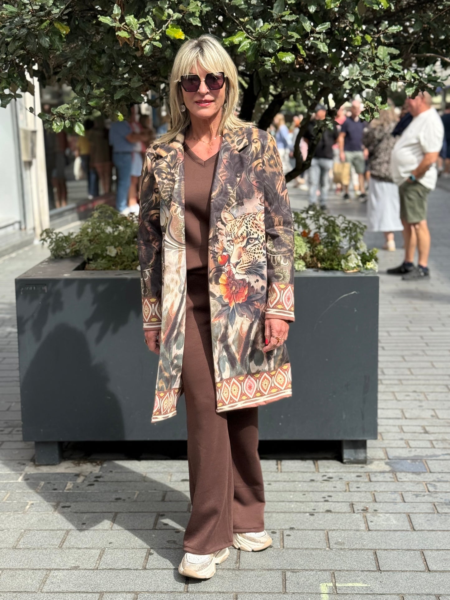 Lange jas Bridget Safari