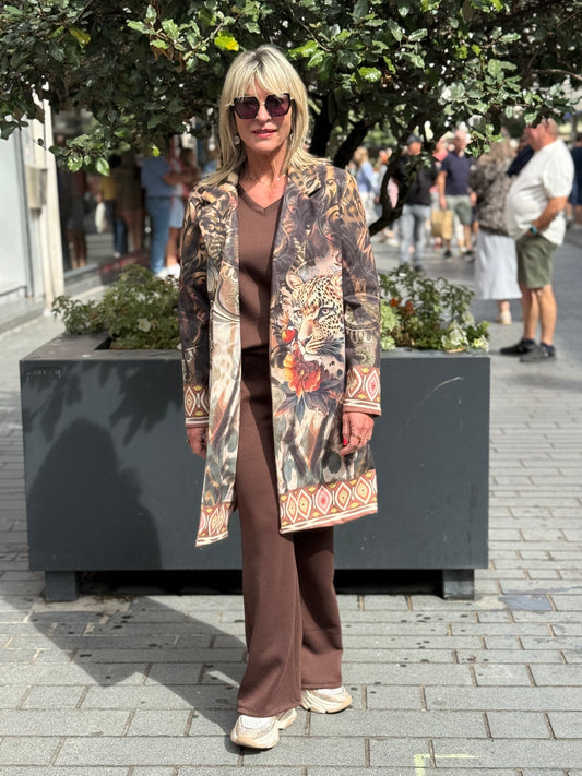 Lange jas Bridget Safari