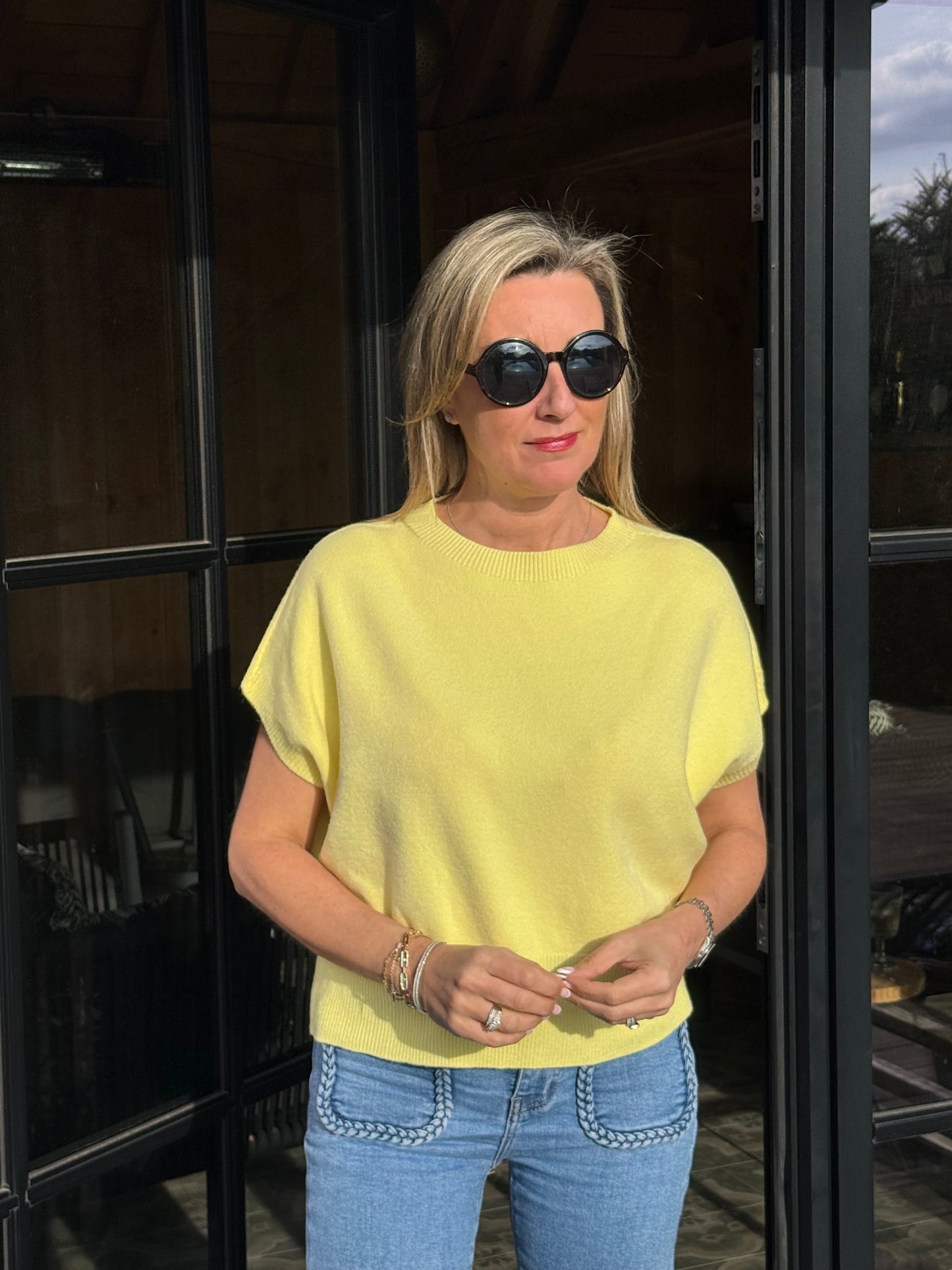Tricot trui Cosy yellow