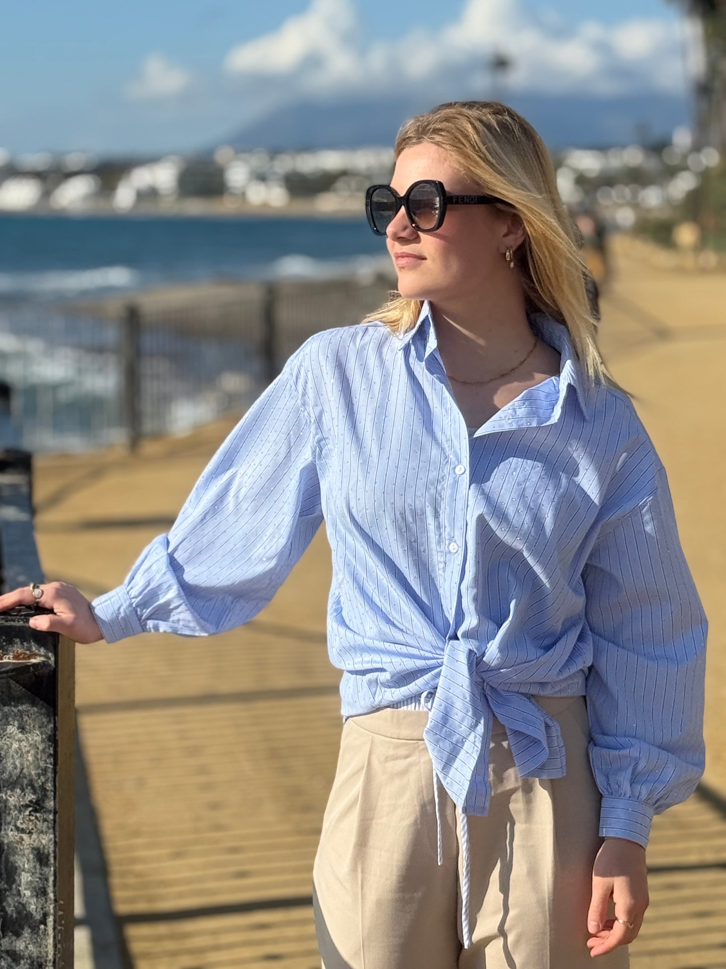 Blouse Adèle blauw