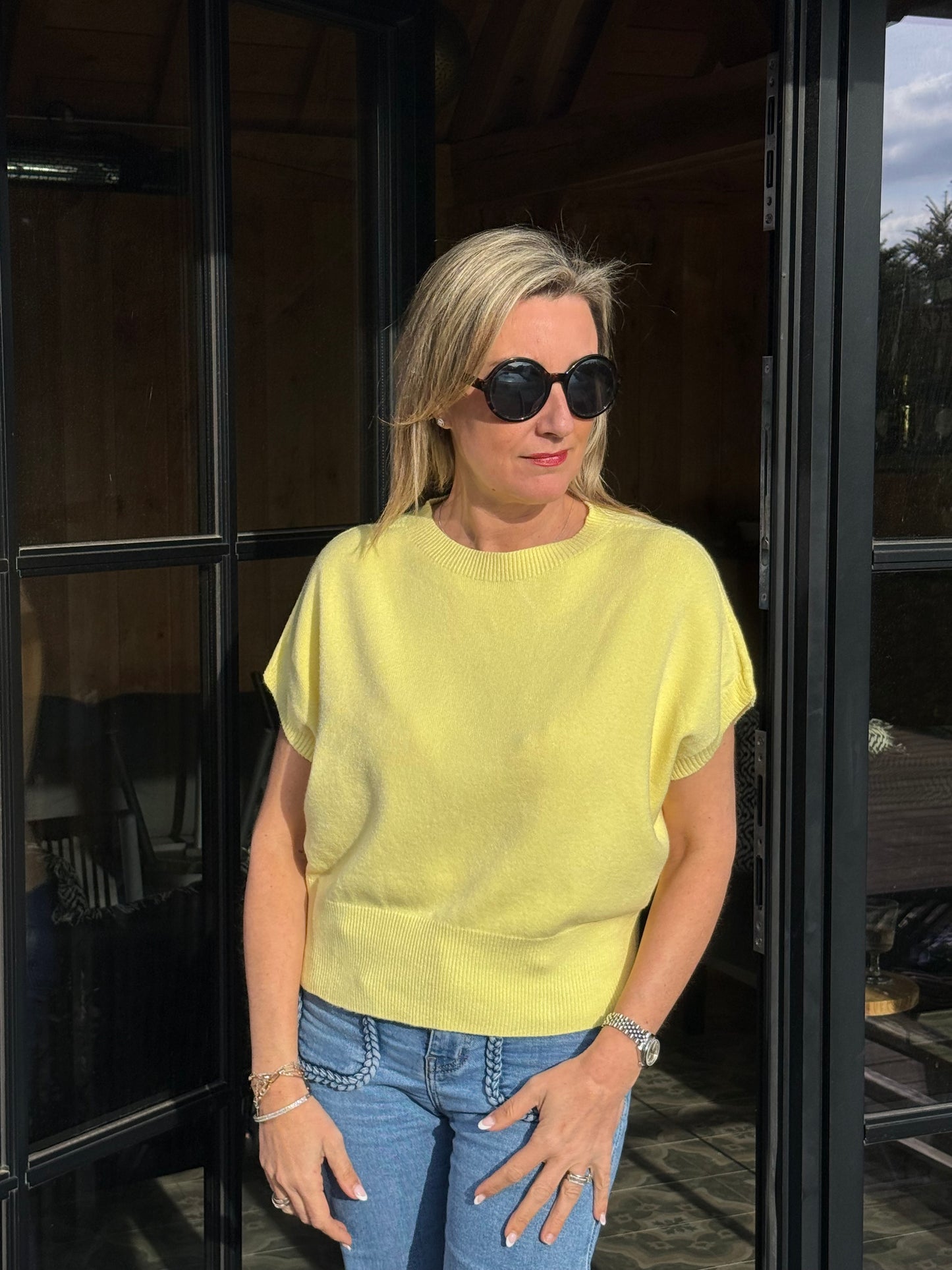 Tricot trui Cosy yellow