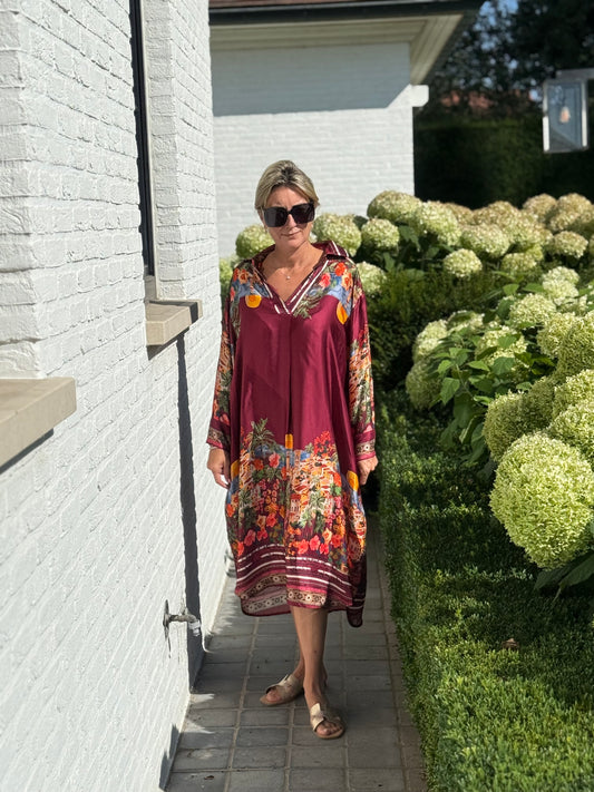 Dress Bibi Burgundy