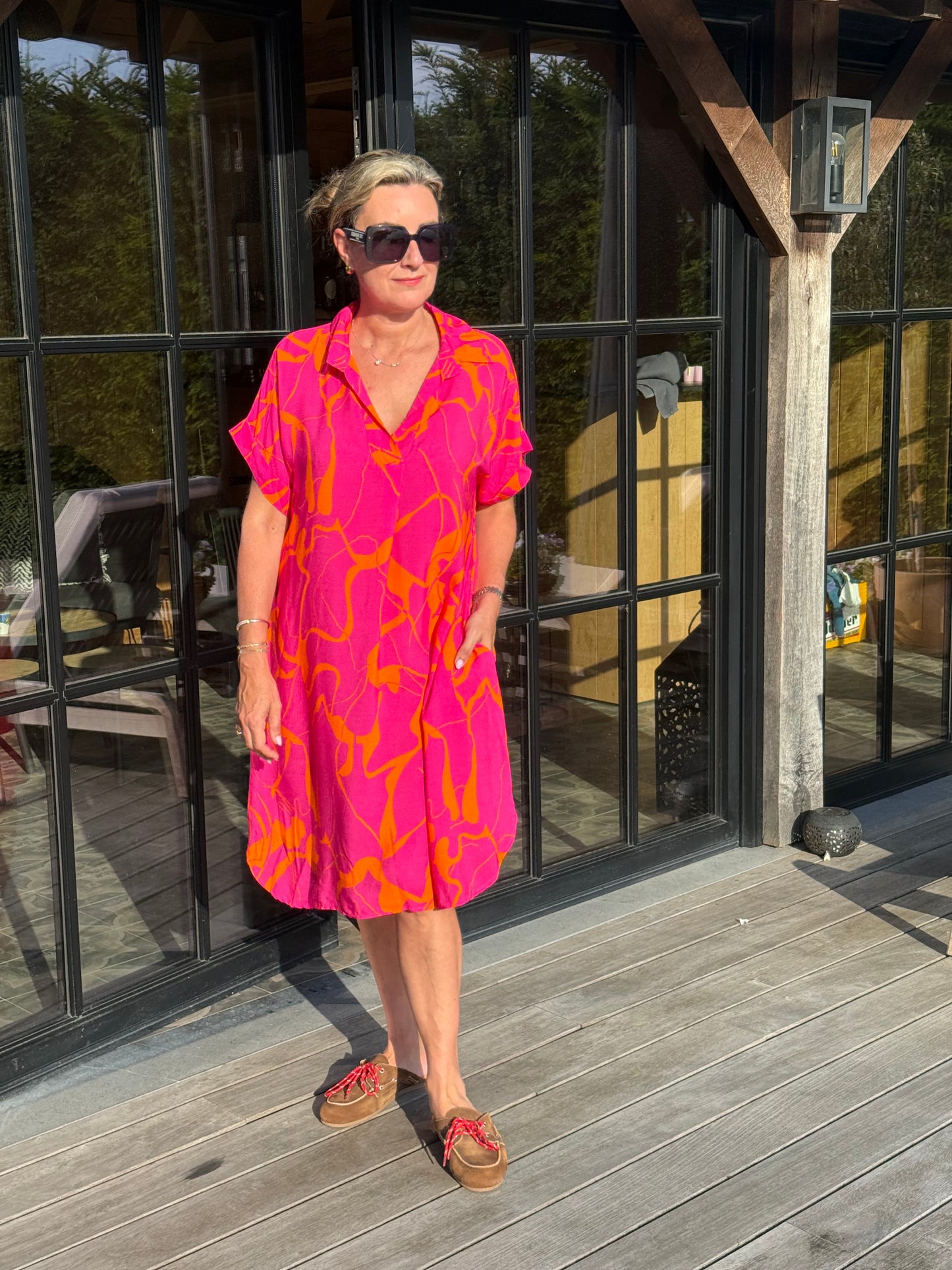 Kleed Cally Fuxia Orange signs)