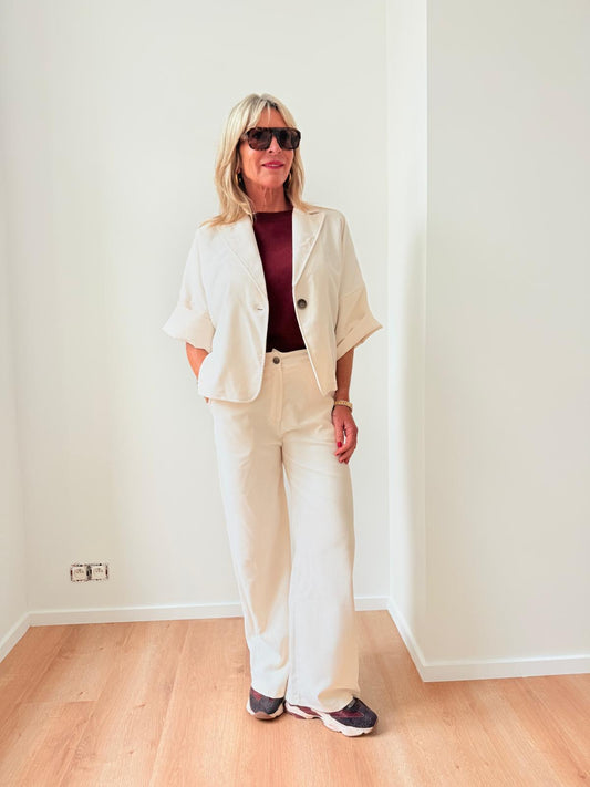 Broek Crabi Offwhite