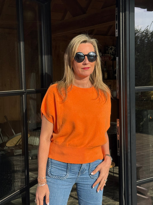 Tricot trui Cosy Mandarino