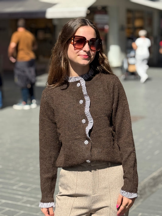Pull Beatrice chocolat