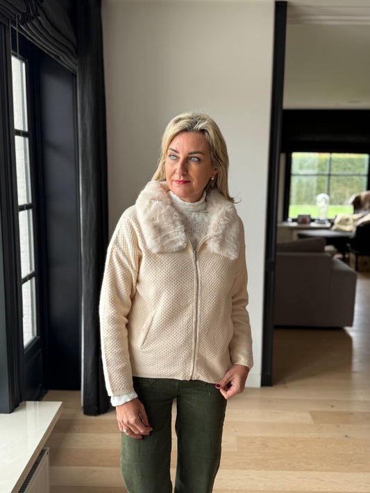 Gilet Blanca beige