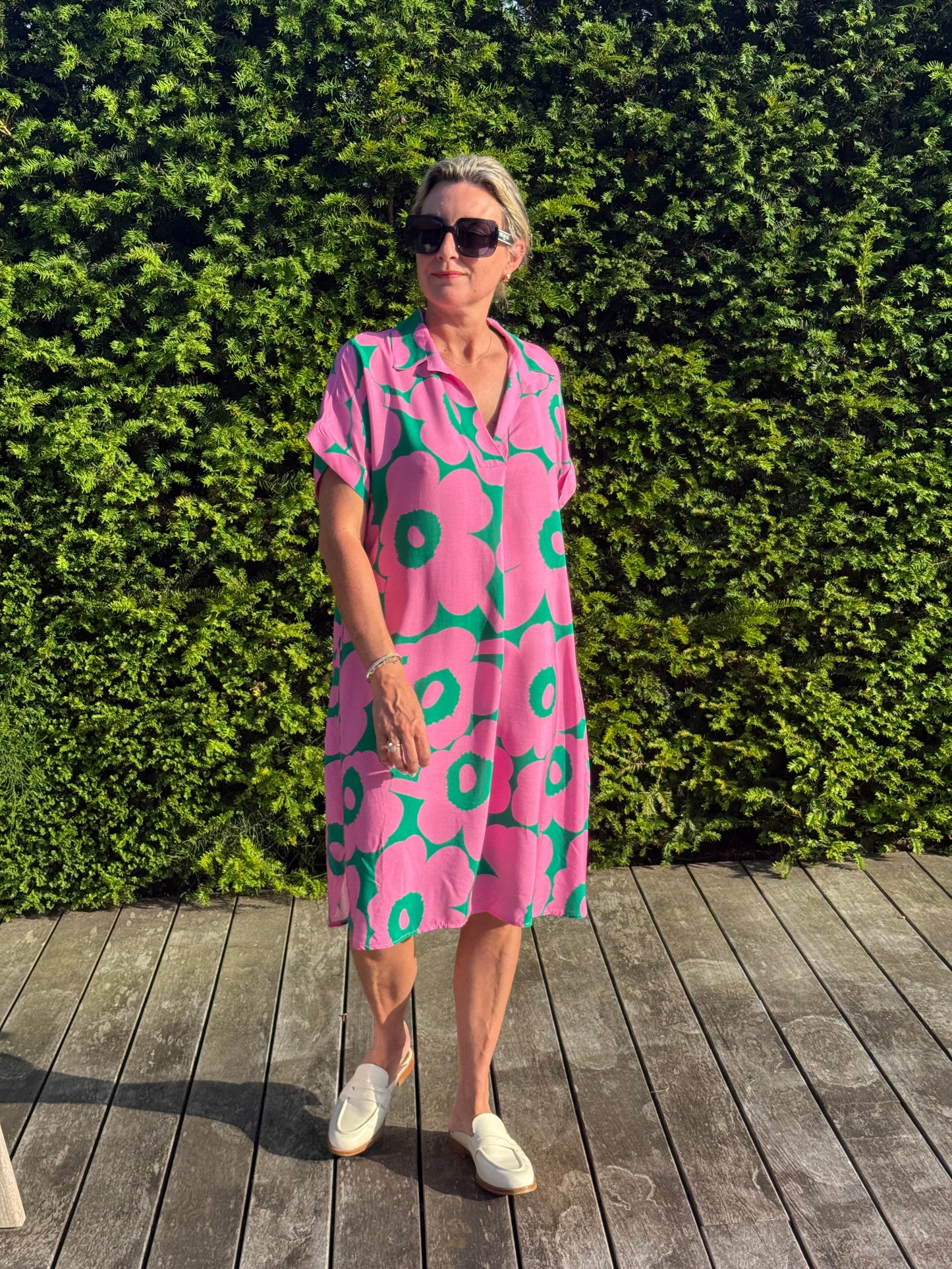 Kleed Cally Flowers Green